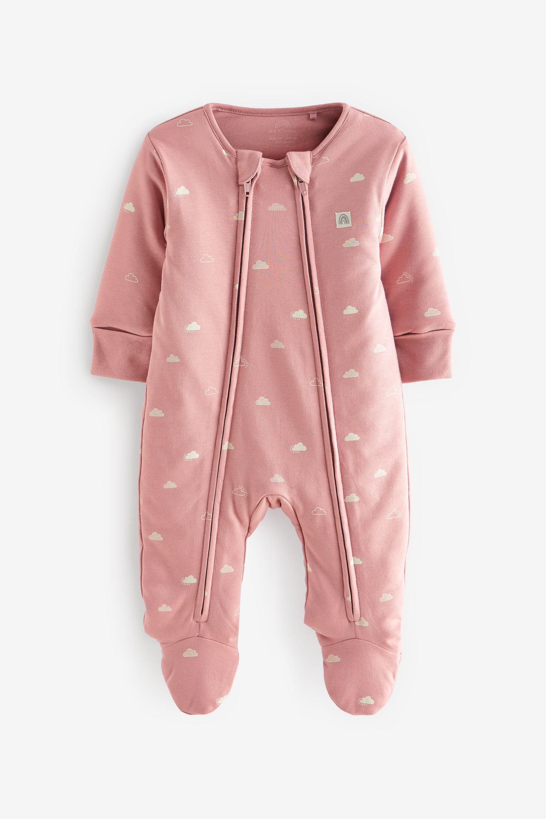 Pink 2.5 Tog Wadded Single Sleepsuit