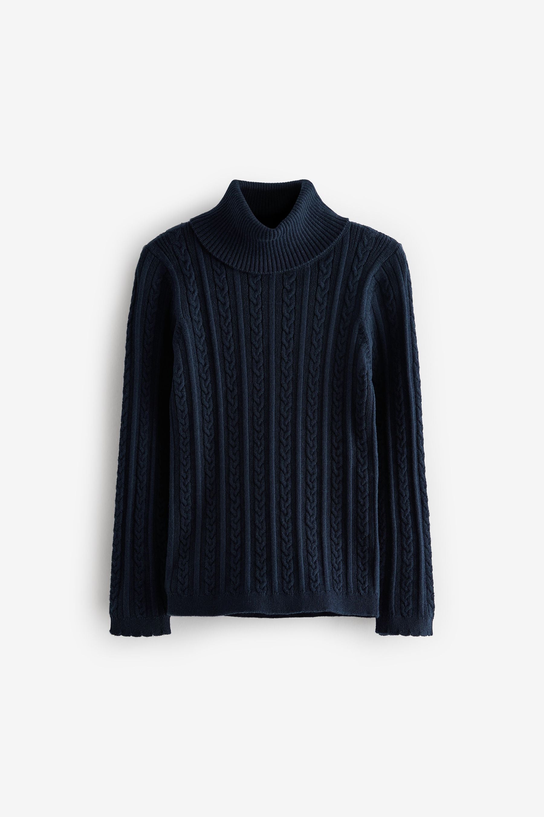 Navy Blue Roll Neck Jumper (3mths-7yrs)