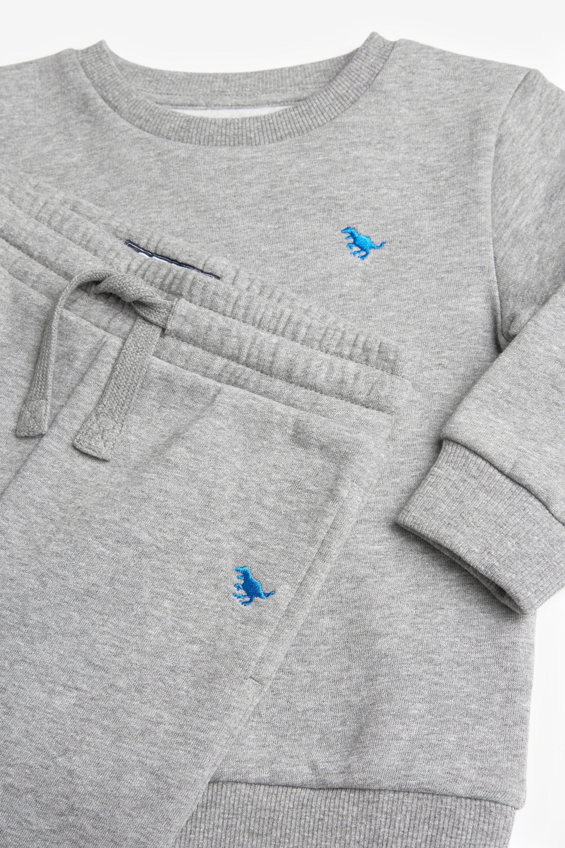 Mid Grey Jersey Sweatshirt And Joggers Set (3mths-7yrs)