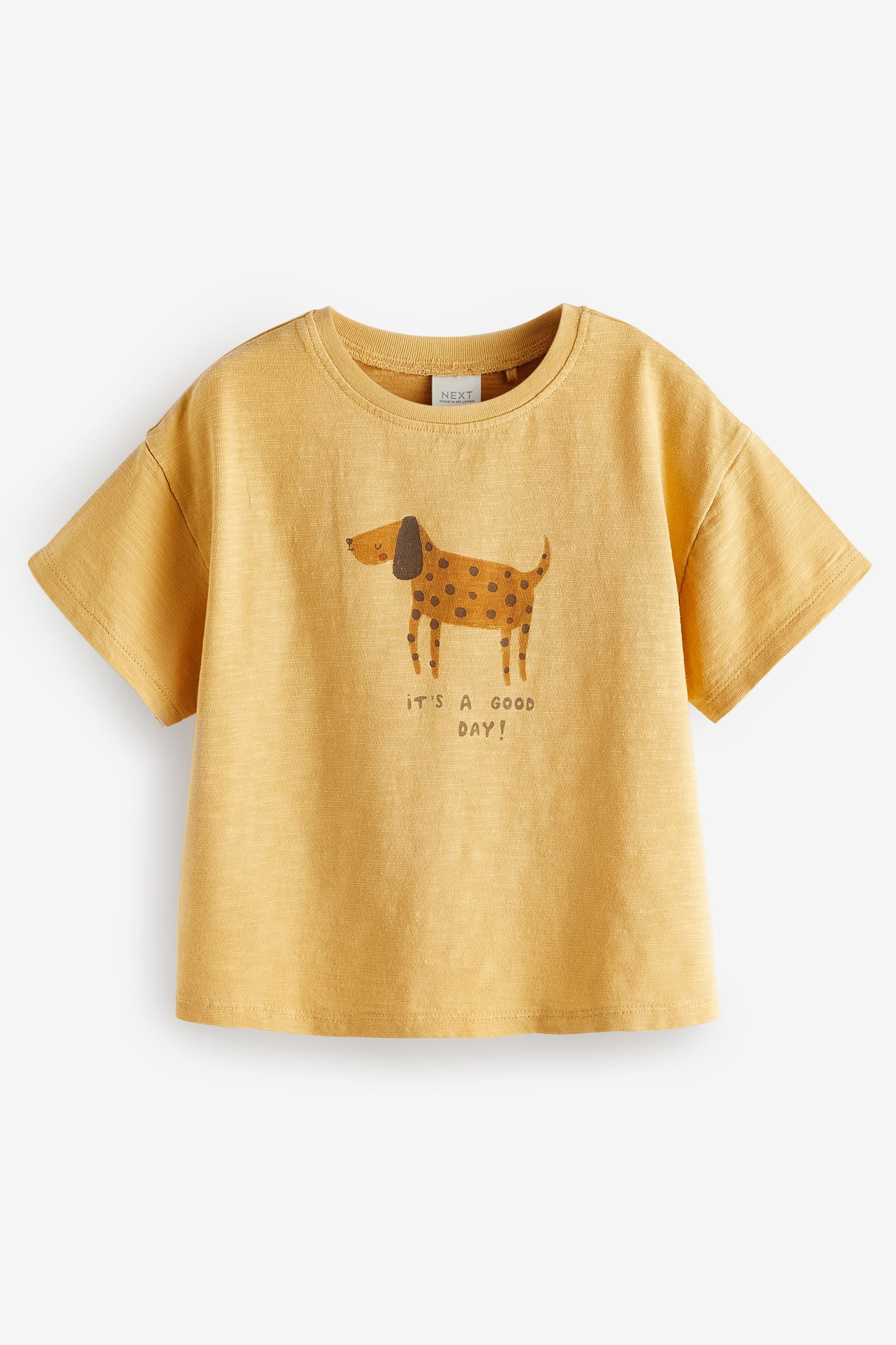 Yellow Dog Short Sleeve T-Shirt (3mths-7yrs)