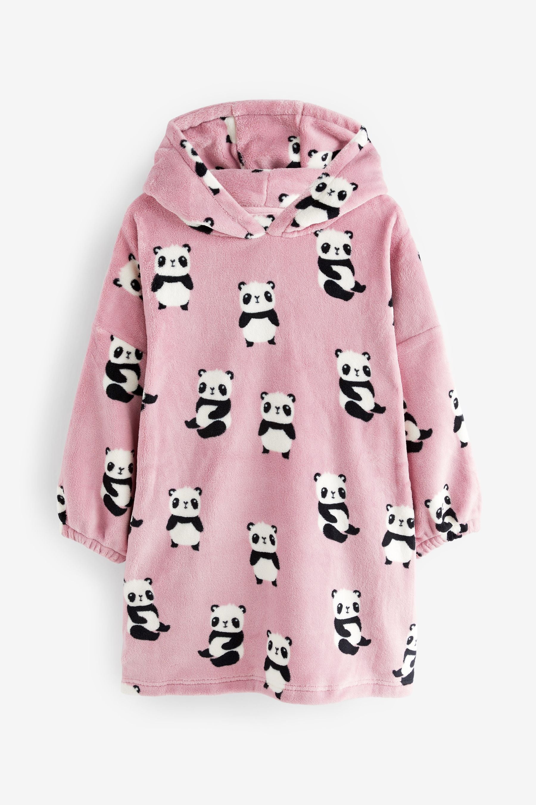 Pink Panda Character Hooded Blanket (3-16yrs)