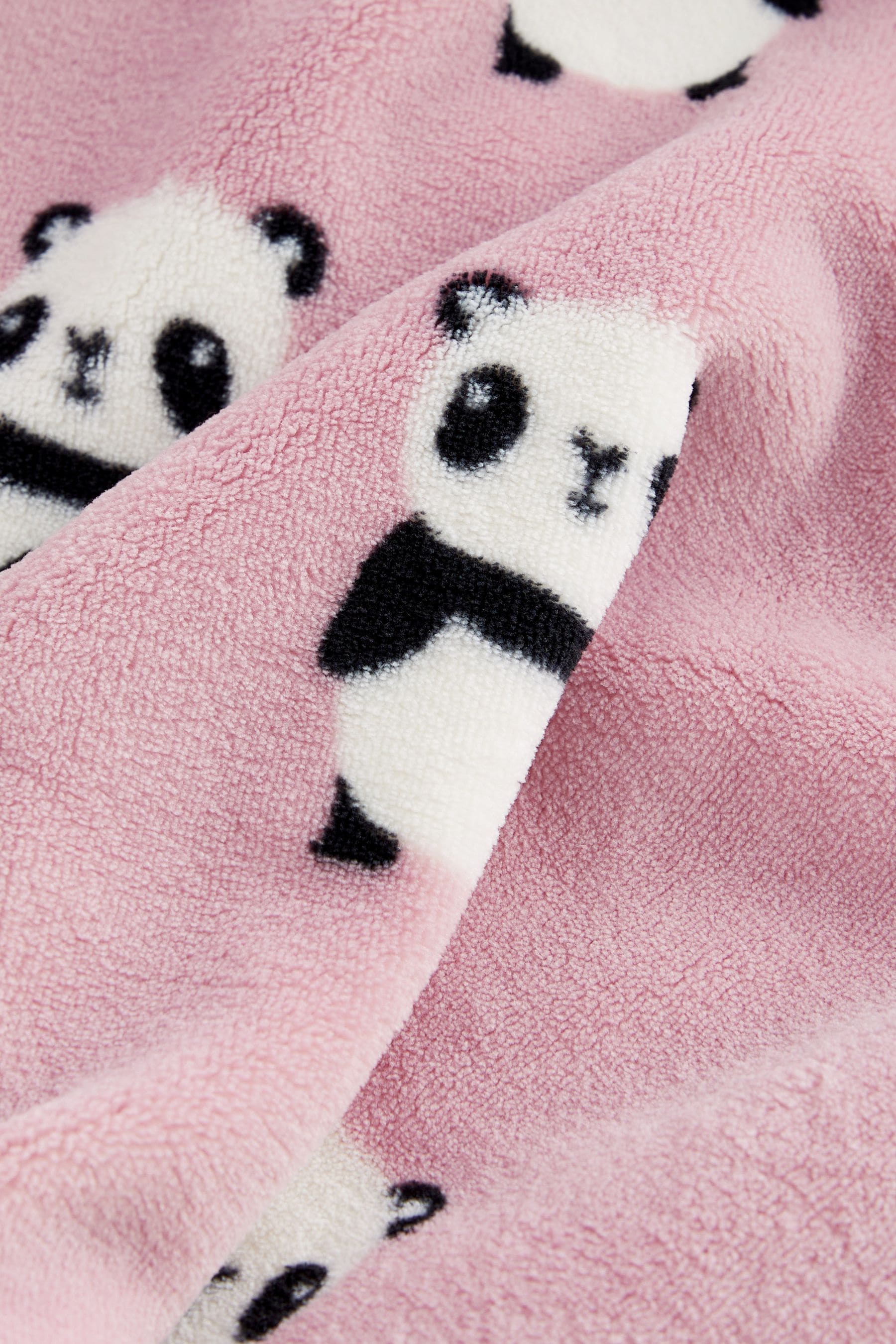 Pink Panda Character Hooded Blanket (3-16yrs)