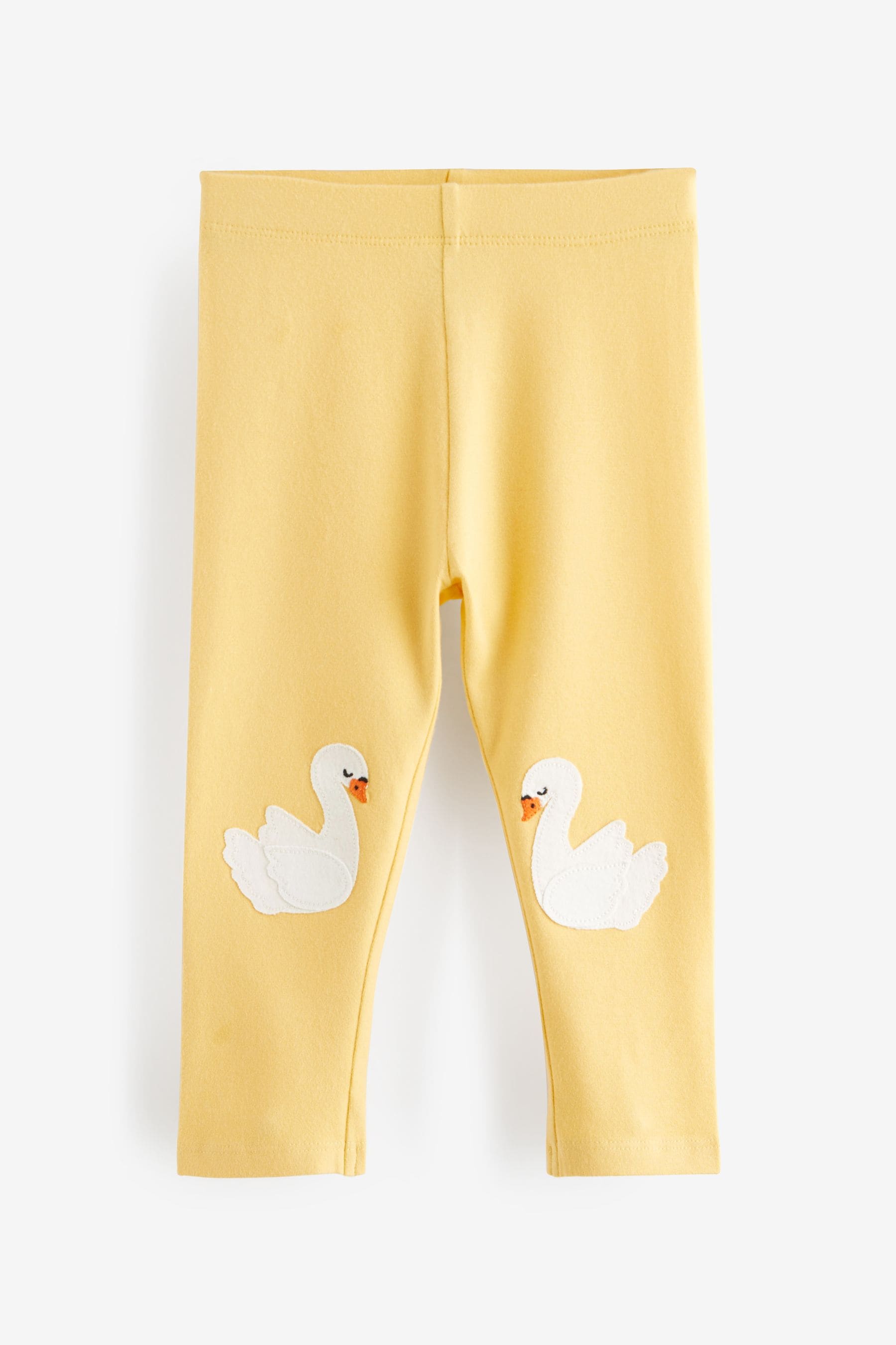 Yellow Embroidered Leggings (3mths-7yrs)