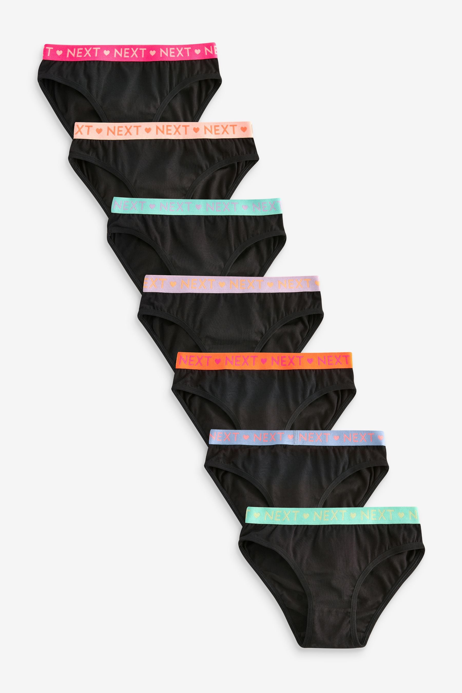 Black Bikini Briefs 7 Pack (5-16yrs)