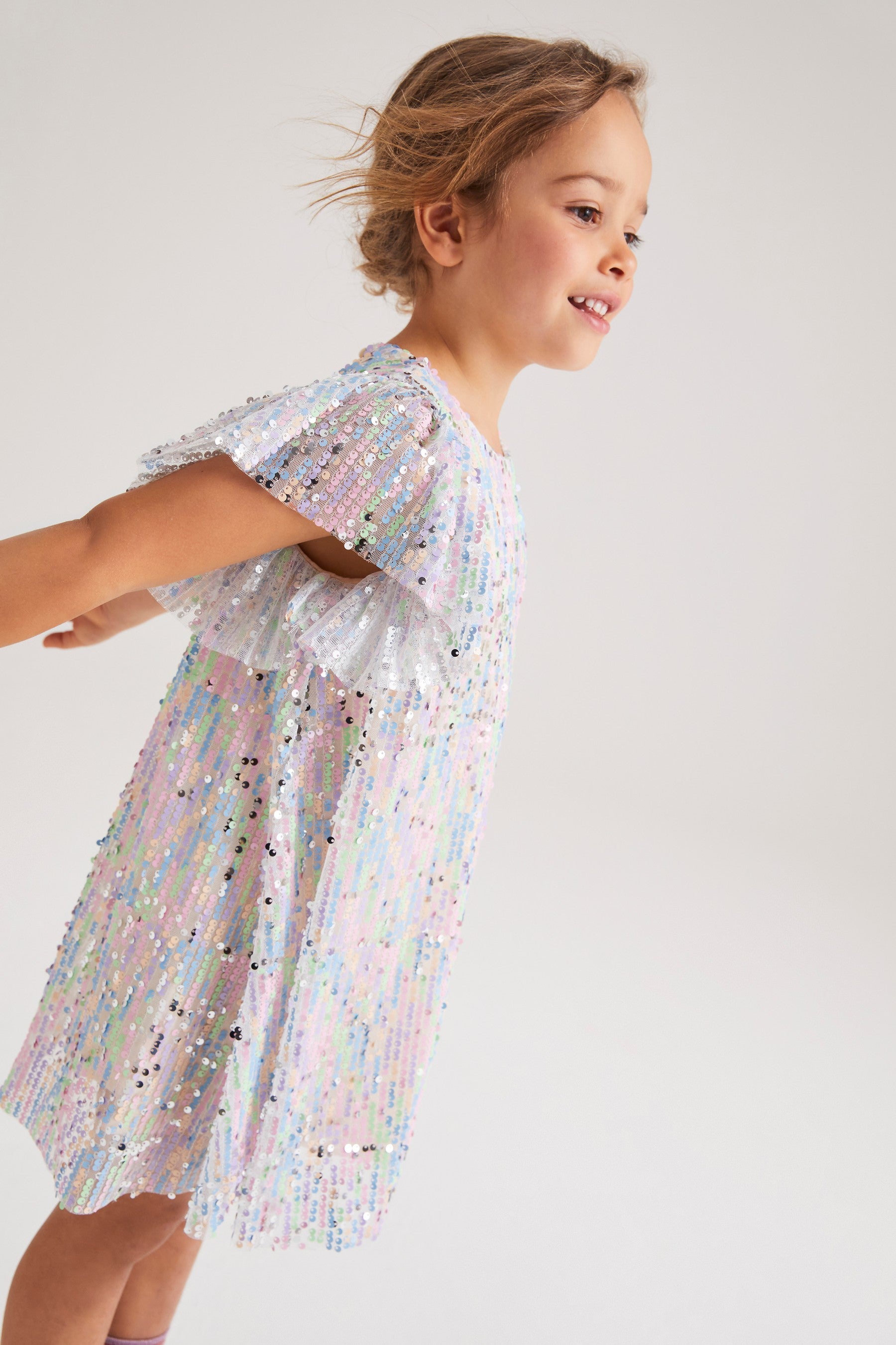 Rainbow Sequin Dress (3-16yrs)