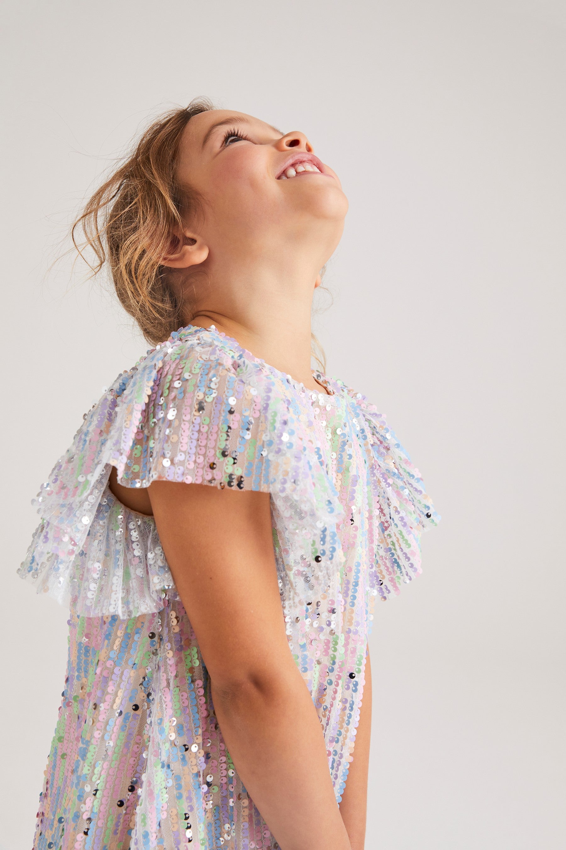 Rainbow Sequin Dress (3-16yrs)