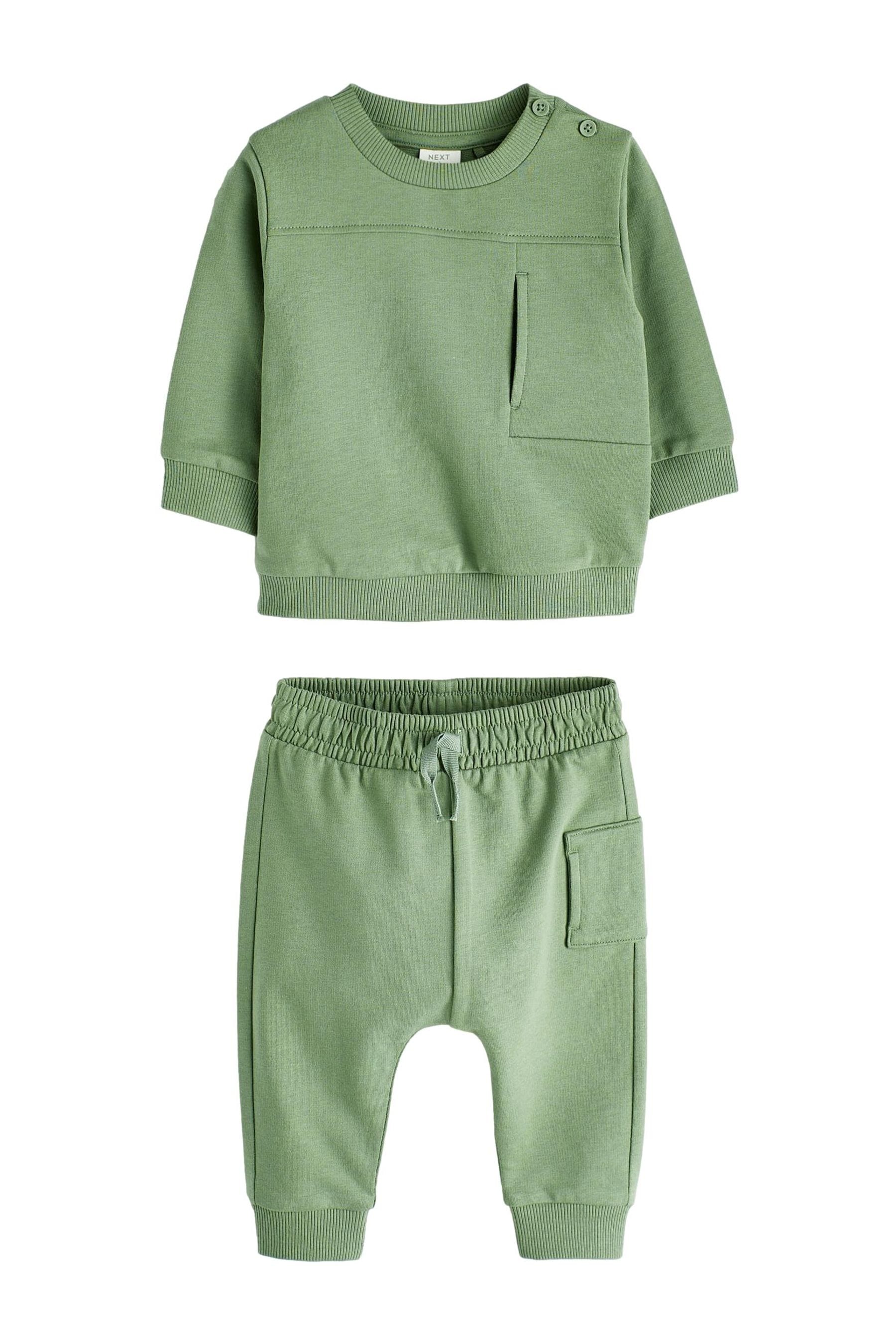 Green Baby Cosy Sweatshirt and Joggers Set