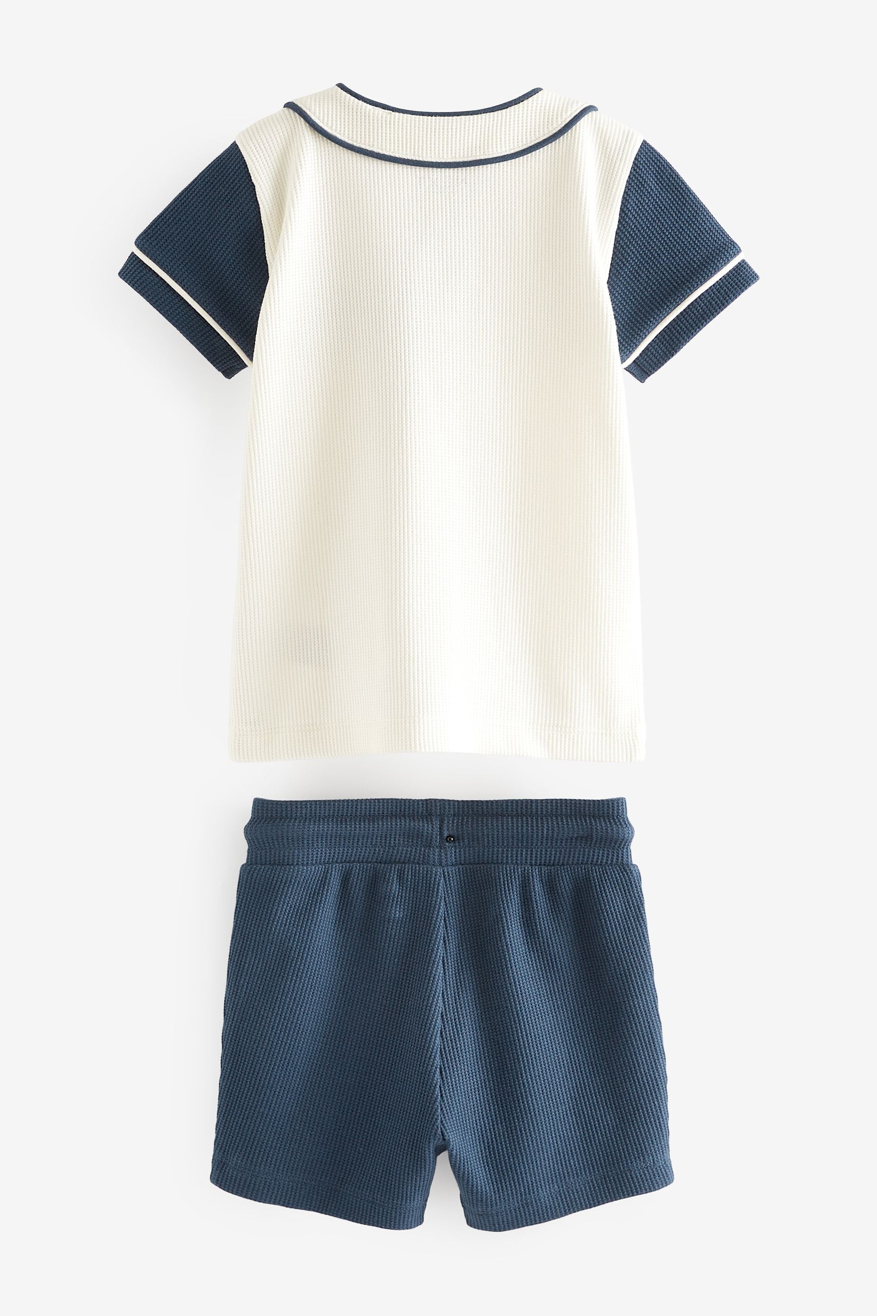 Navy Blue/White Baseball T-Shirt and Shorts Set (3mths-7yrs)