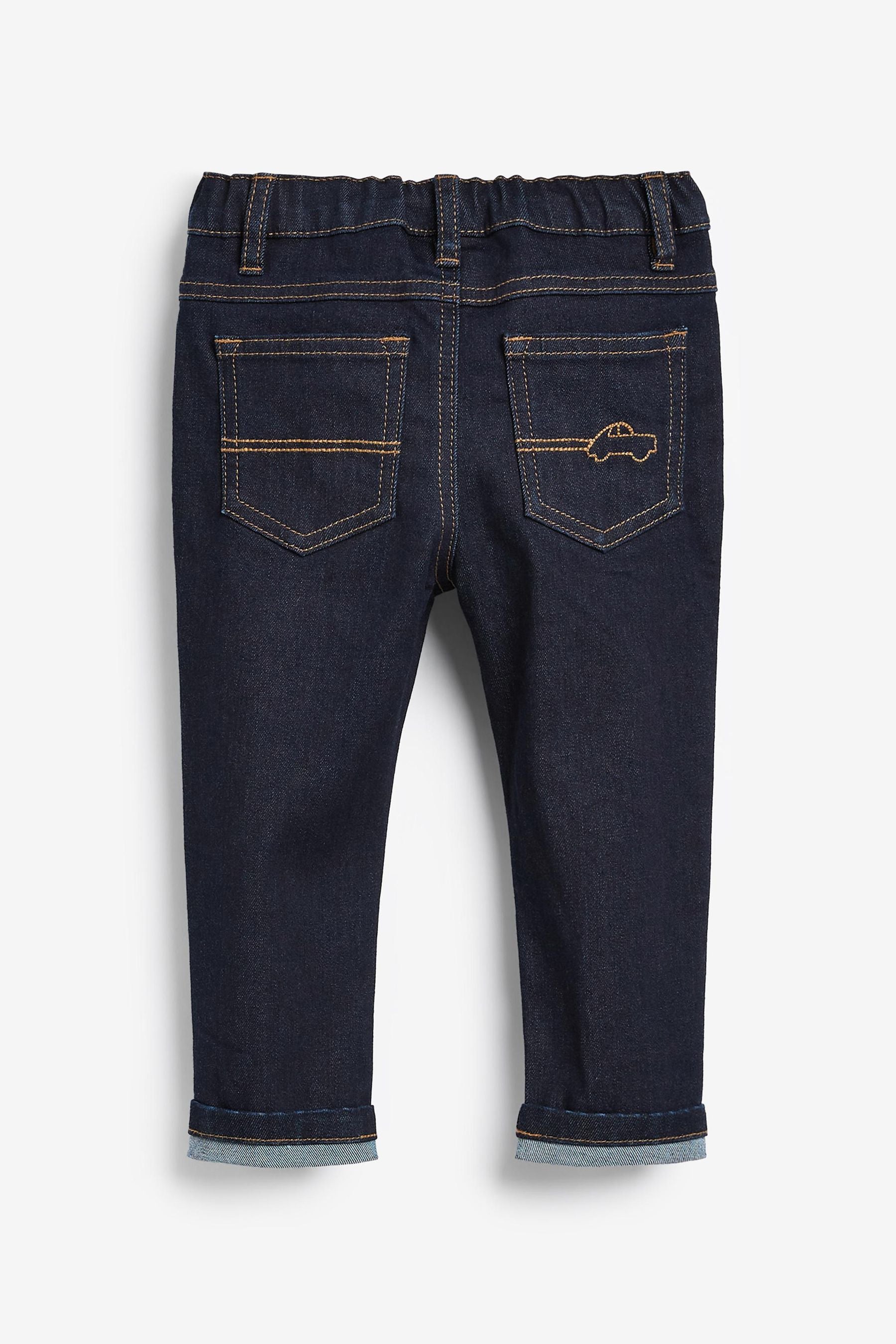 Denim Rinse Slim Fit Five Pocket Jeans With Stretch (3mths-7yrs)