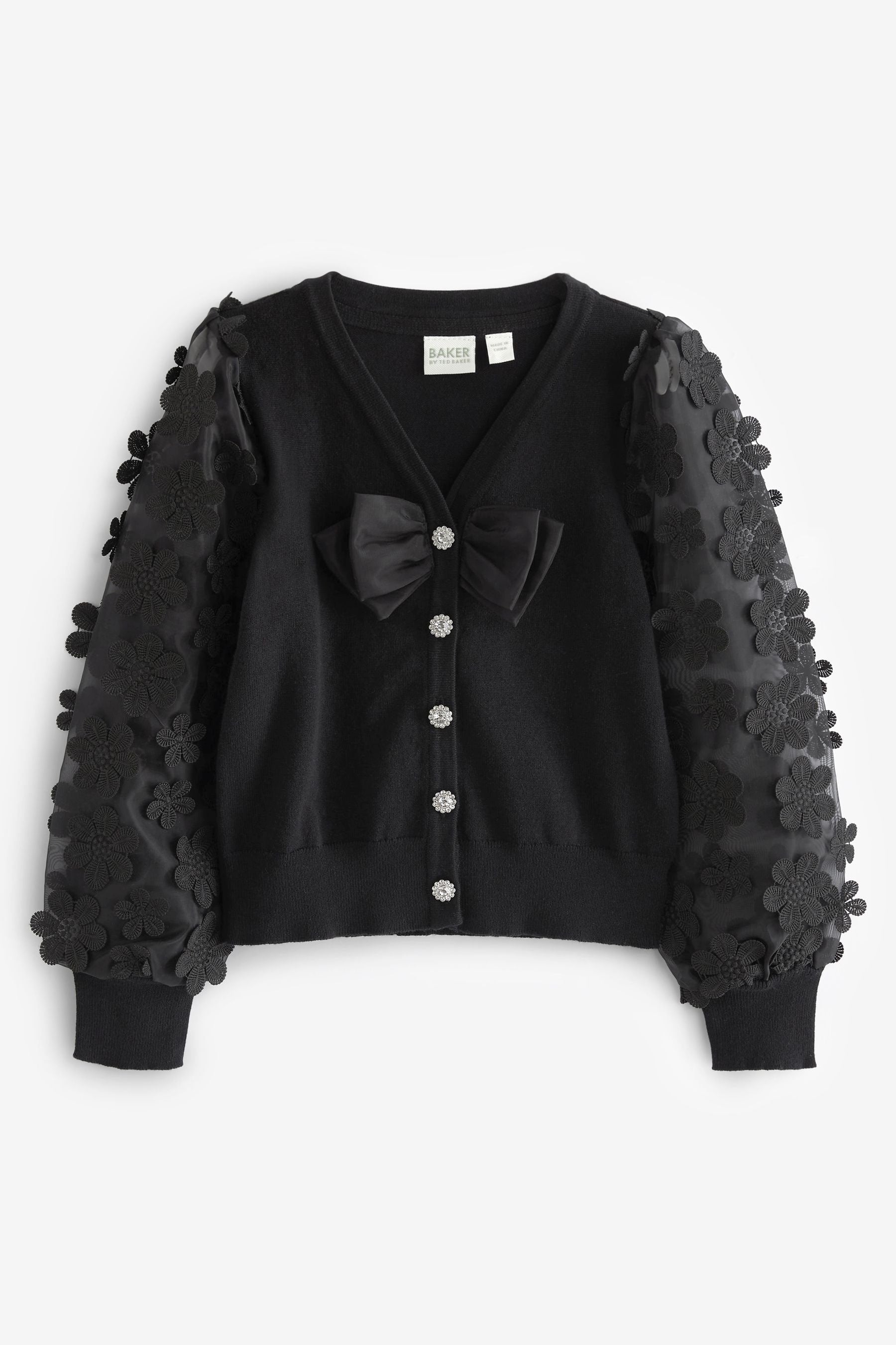 Black Baker by Ted Baker 3D Flower Cardigan