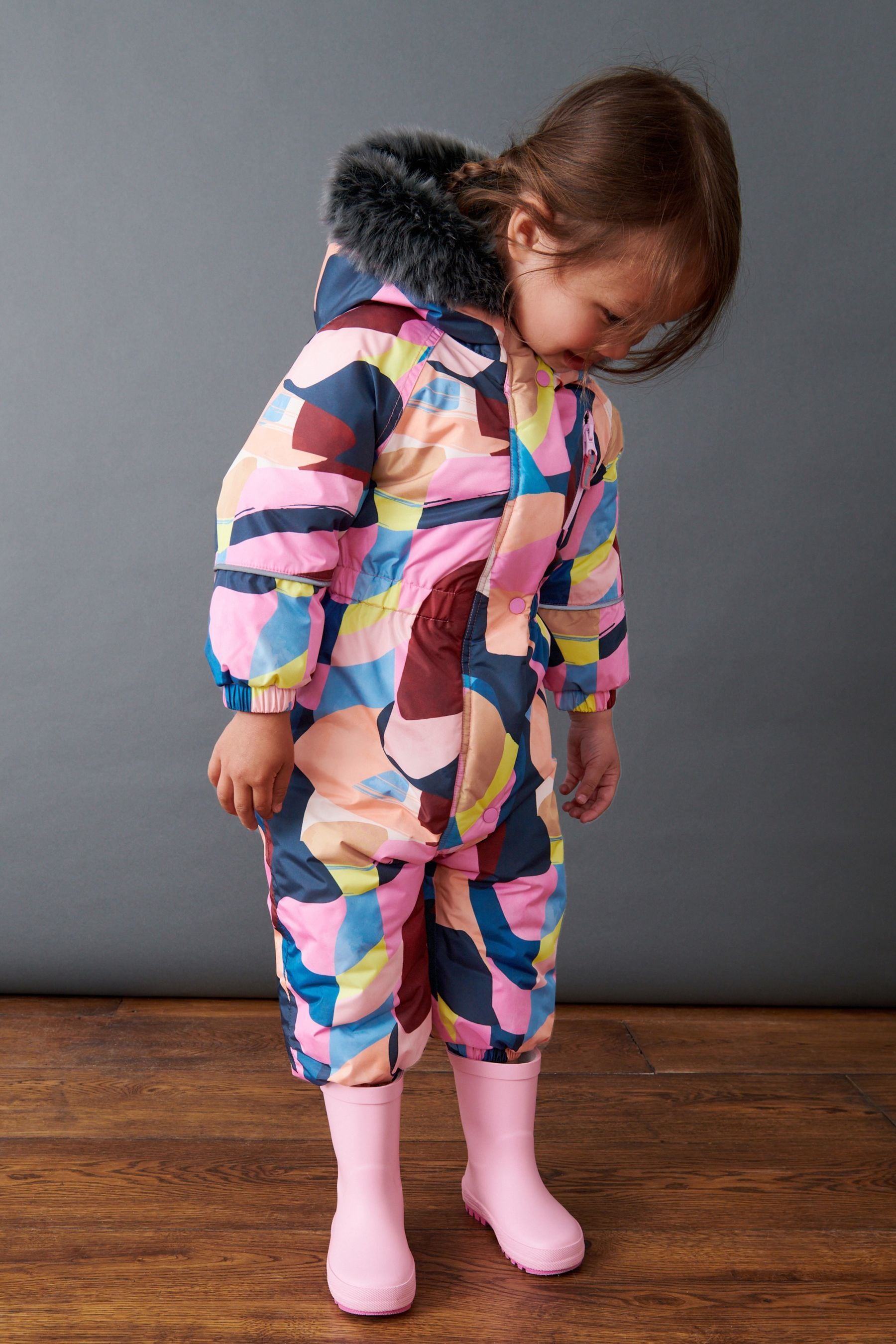 Multi Shapes Waterproof Printed Snowsuit (3mths-7yrs)