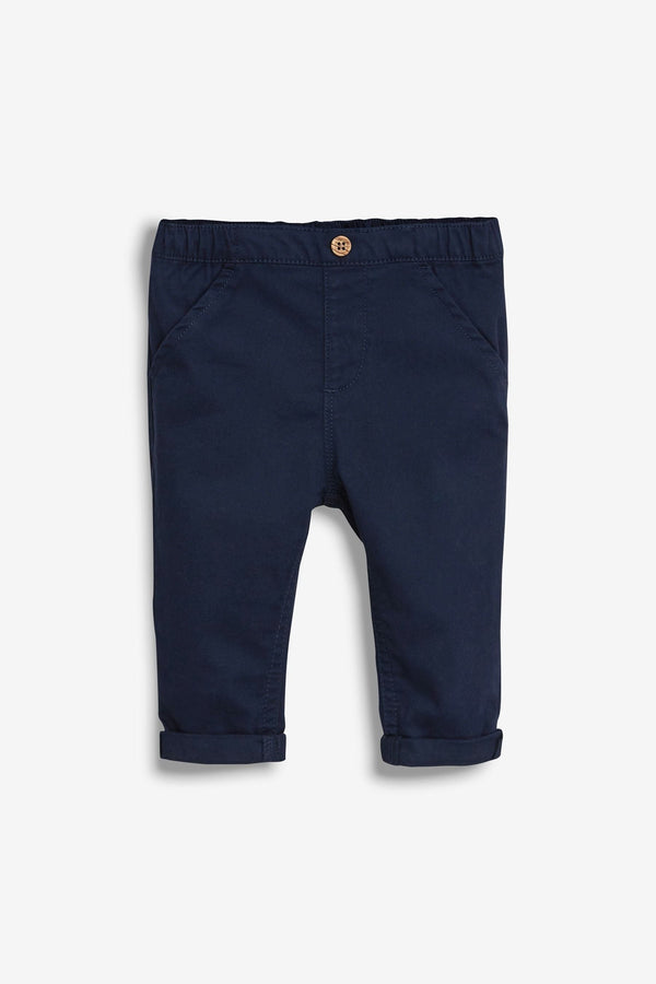 Navy Blue Woven Baby Chinos