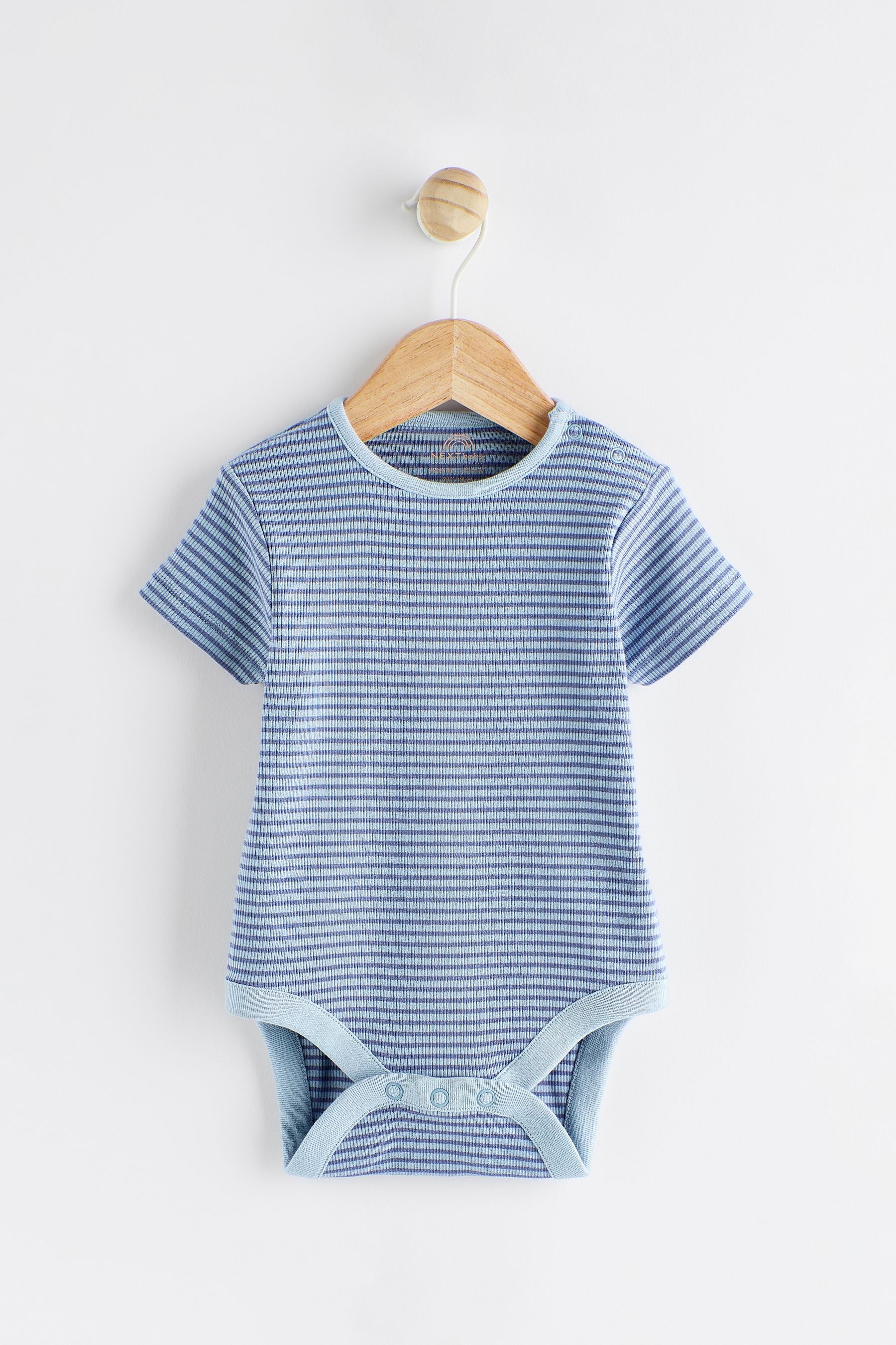 Blue/Neutral Dino Baby Jersey Dungarees and Bodysuit Set (0mths-2yrs)