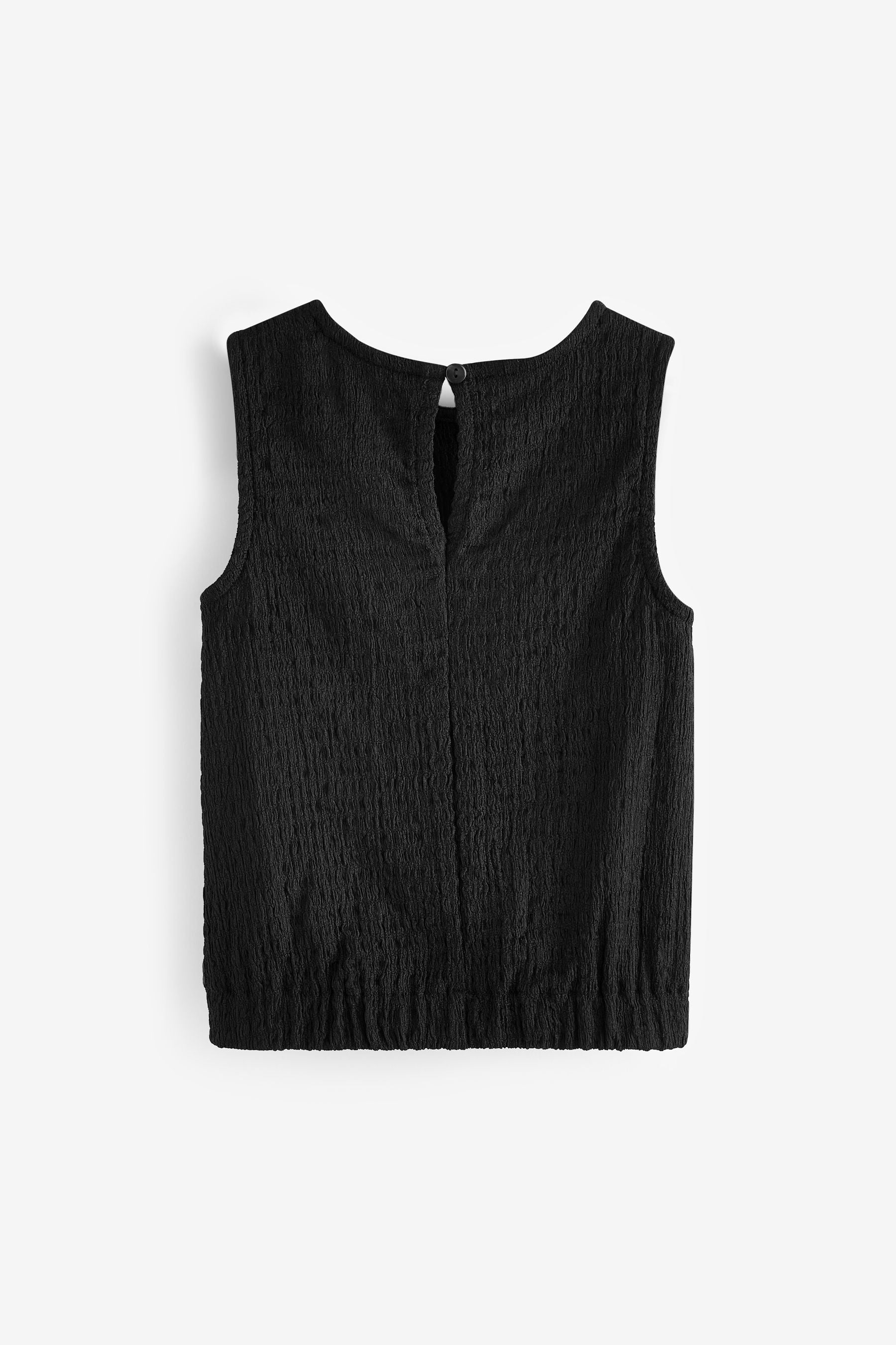 Black Textured Vest (3-16yrs)