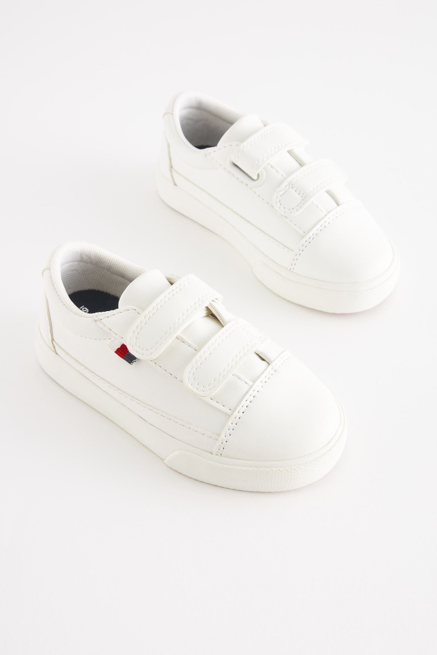 White Strap Touch Fastening Shoes