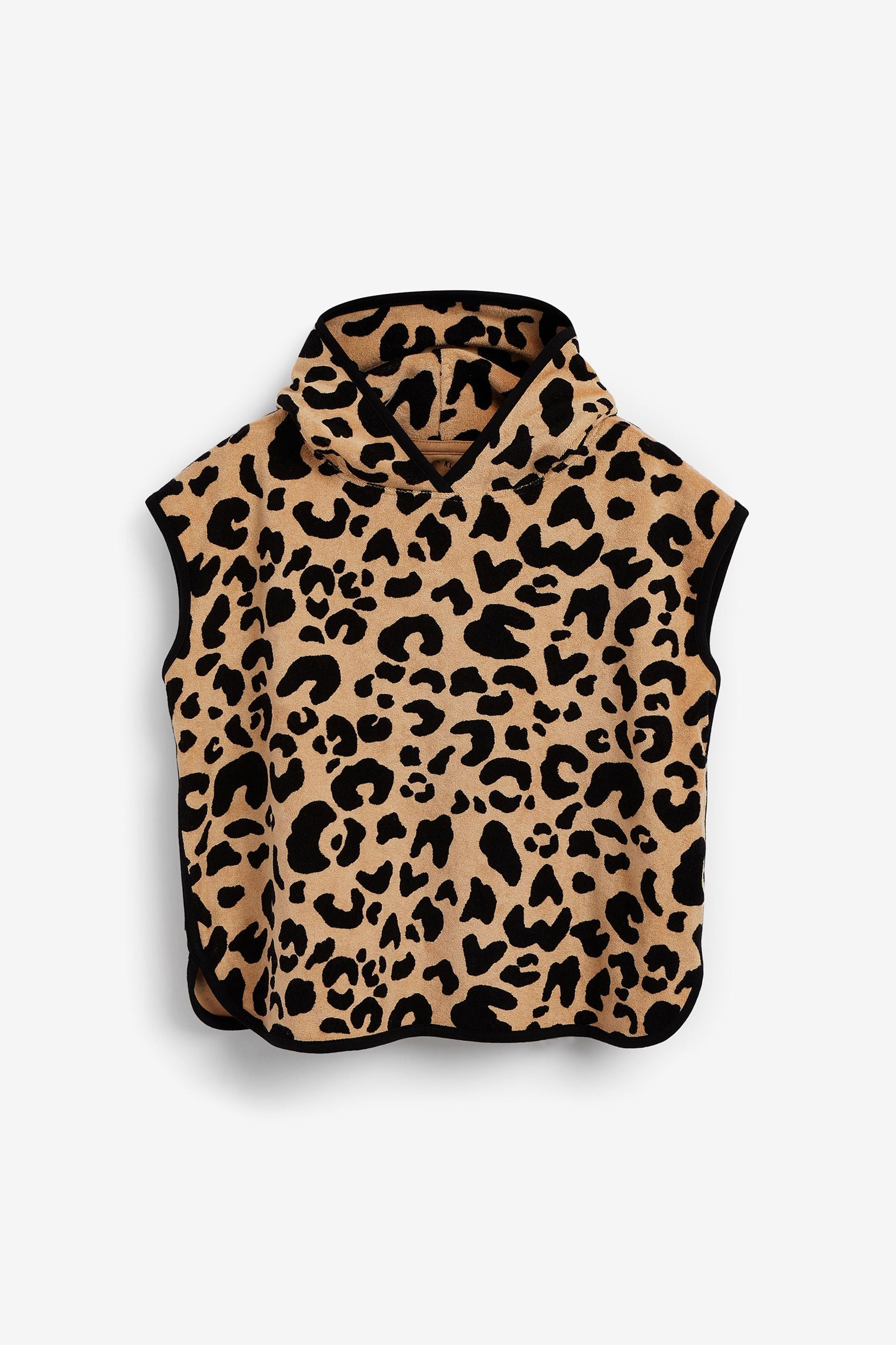 Leopard Myleene Klass Kids Animal Print Towelling Poncho