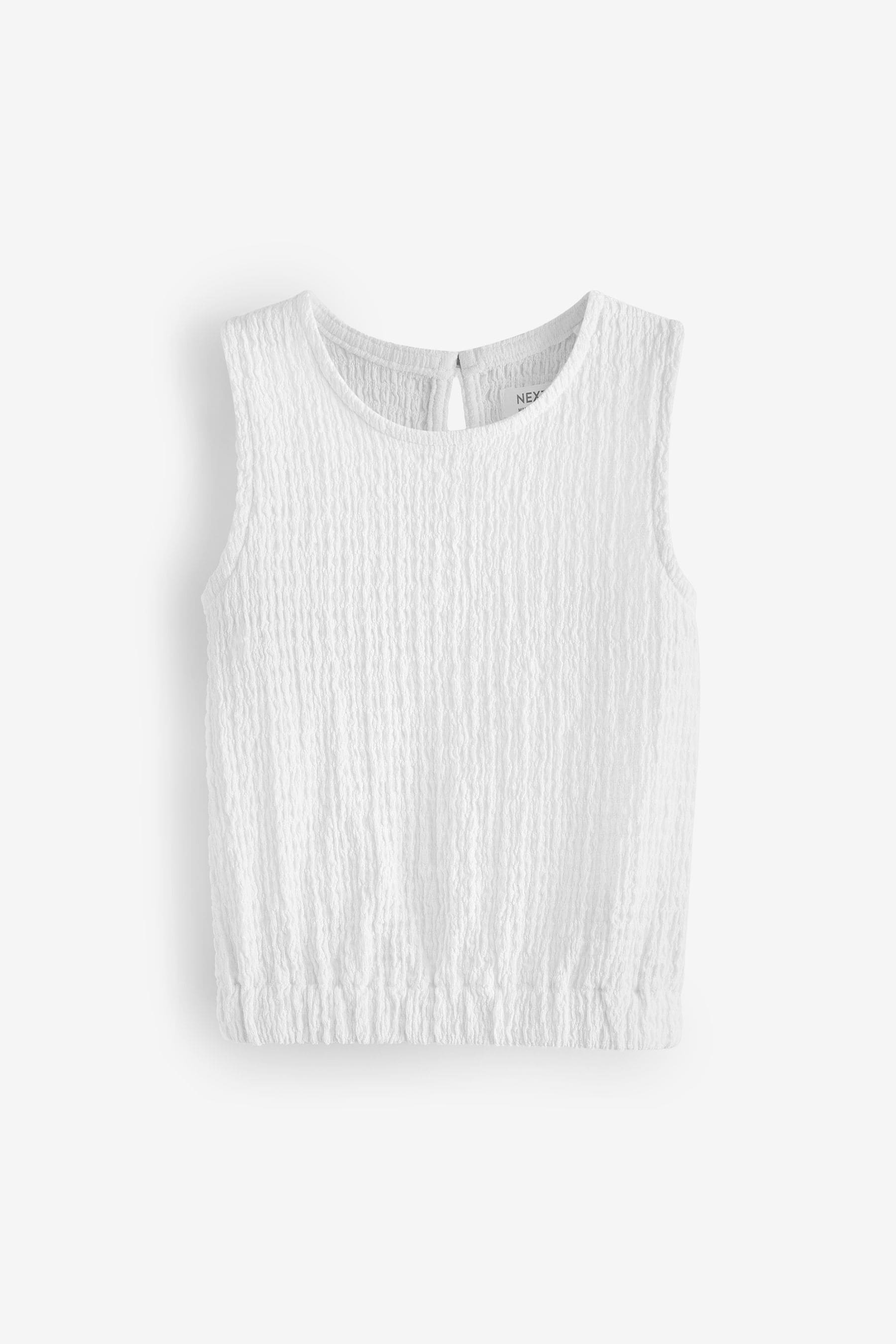 White Textured Vest (3-16yrs)