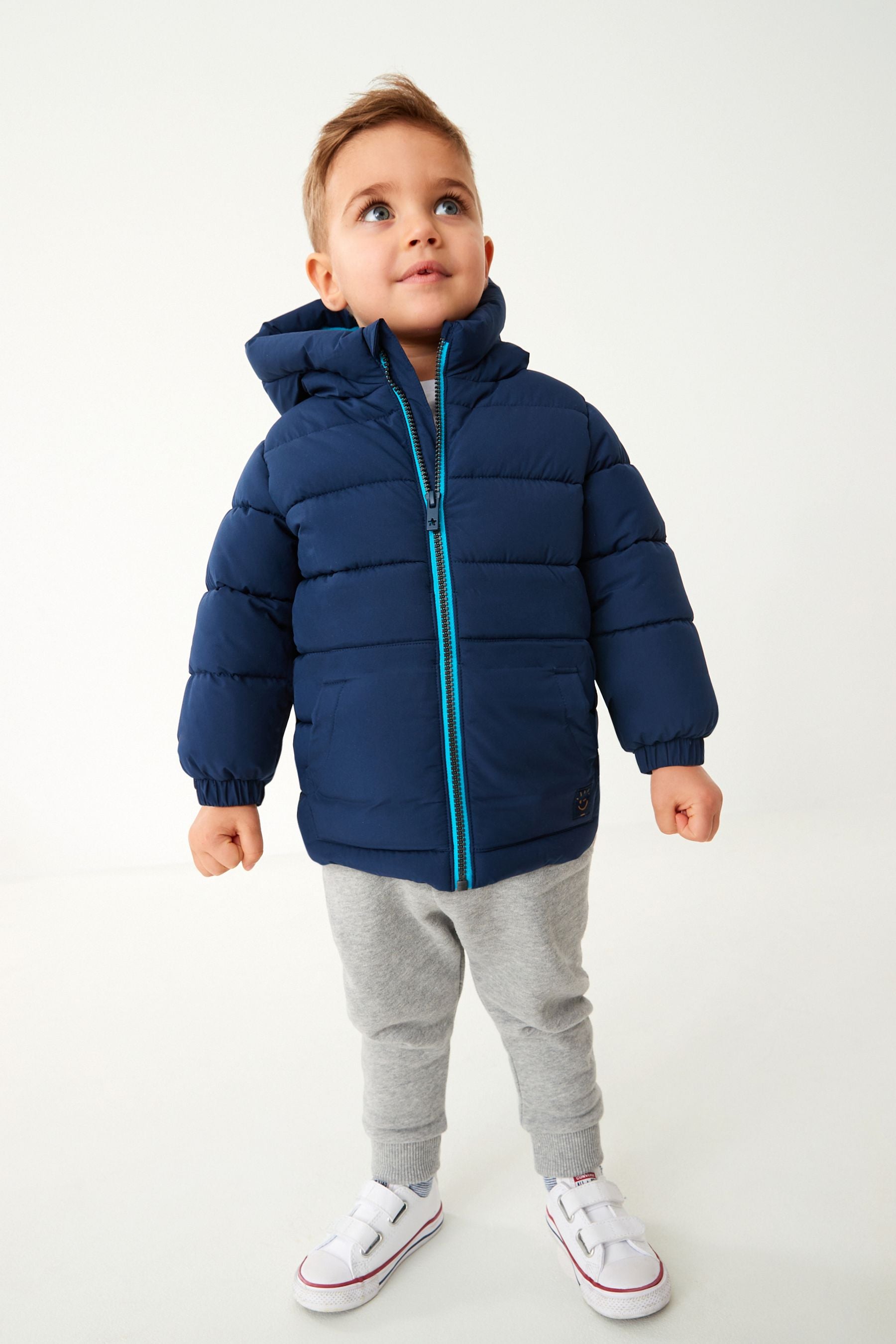 Navy Blue Padded Coat (3mths-7yrs)