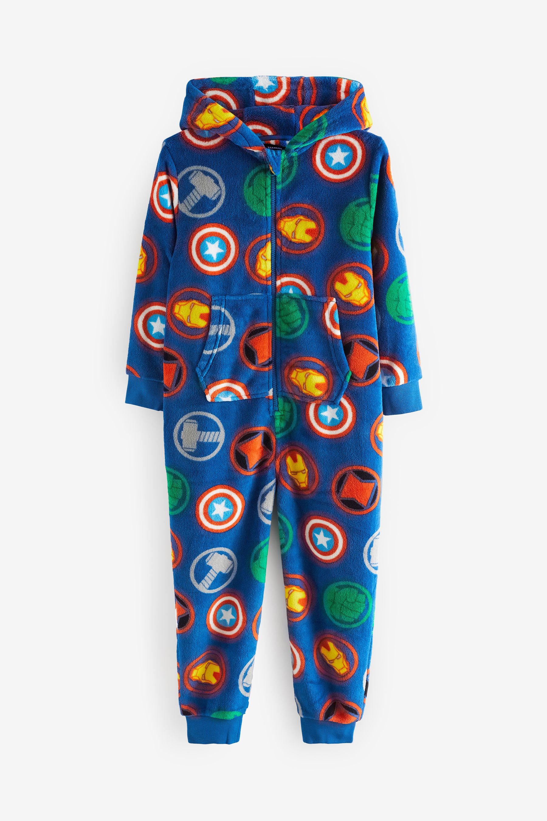 Marvel Blue Fleece All-In-One (3-16yrs)