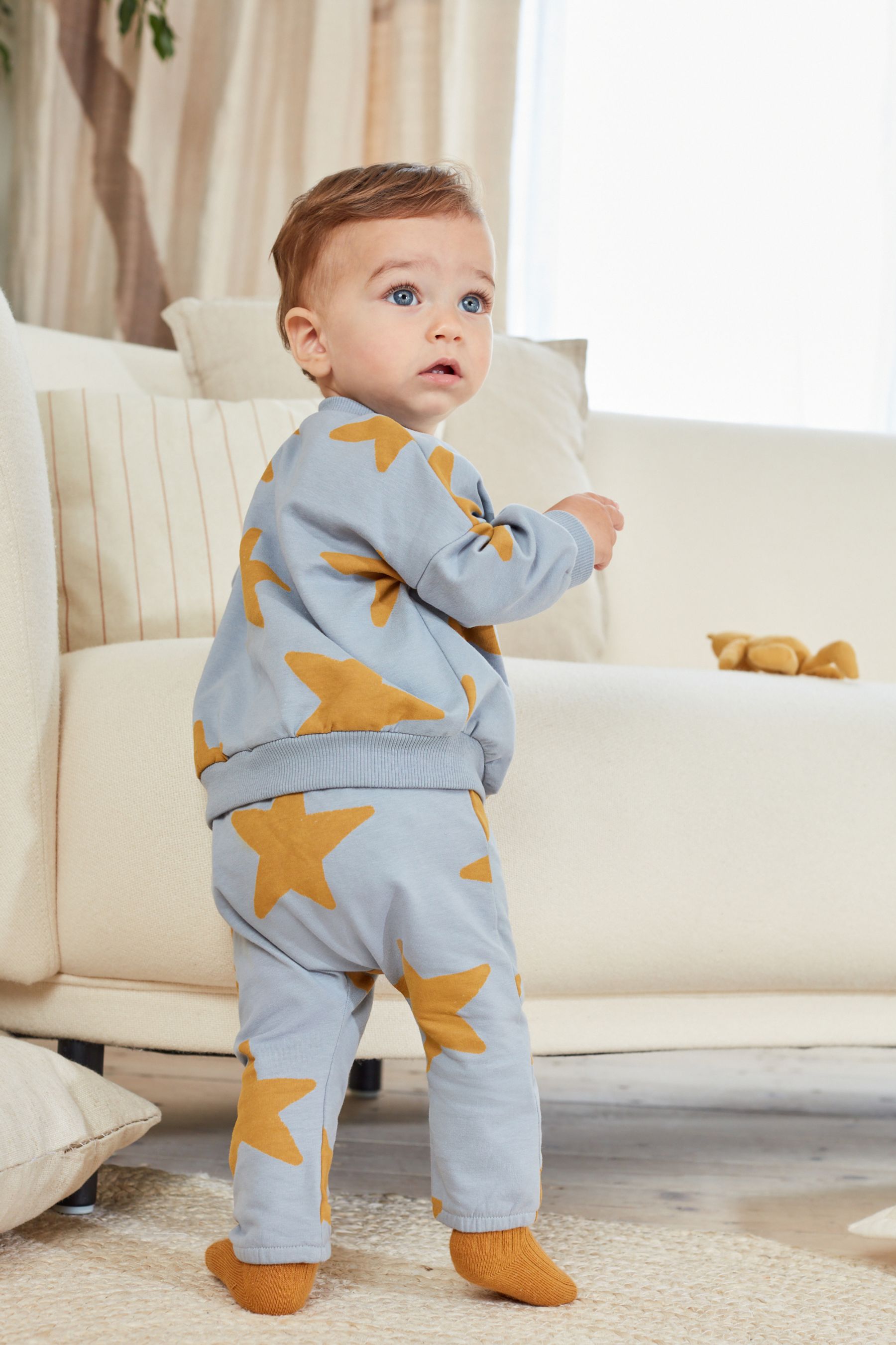 Blue Star Cosy Baby Sweatshirt And Joggers 2 Piece Set