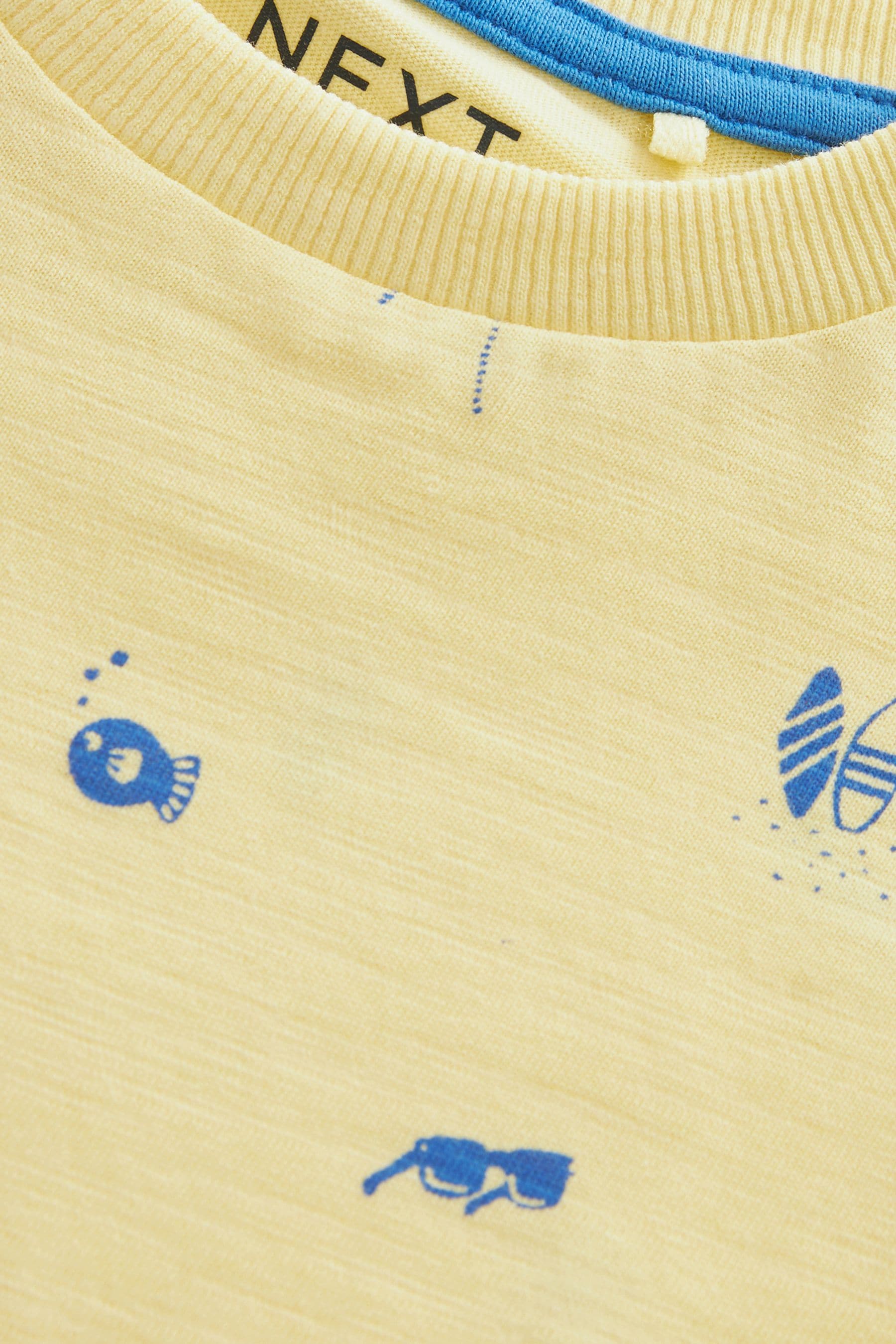 Yellow All-Over Print Short Sleeve T-Shirt (3mths-7yrs)