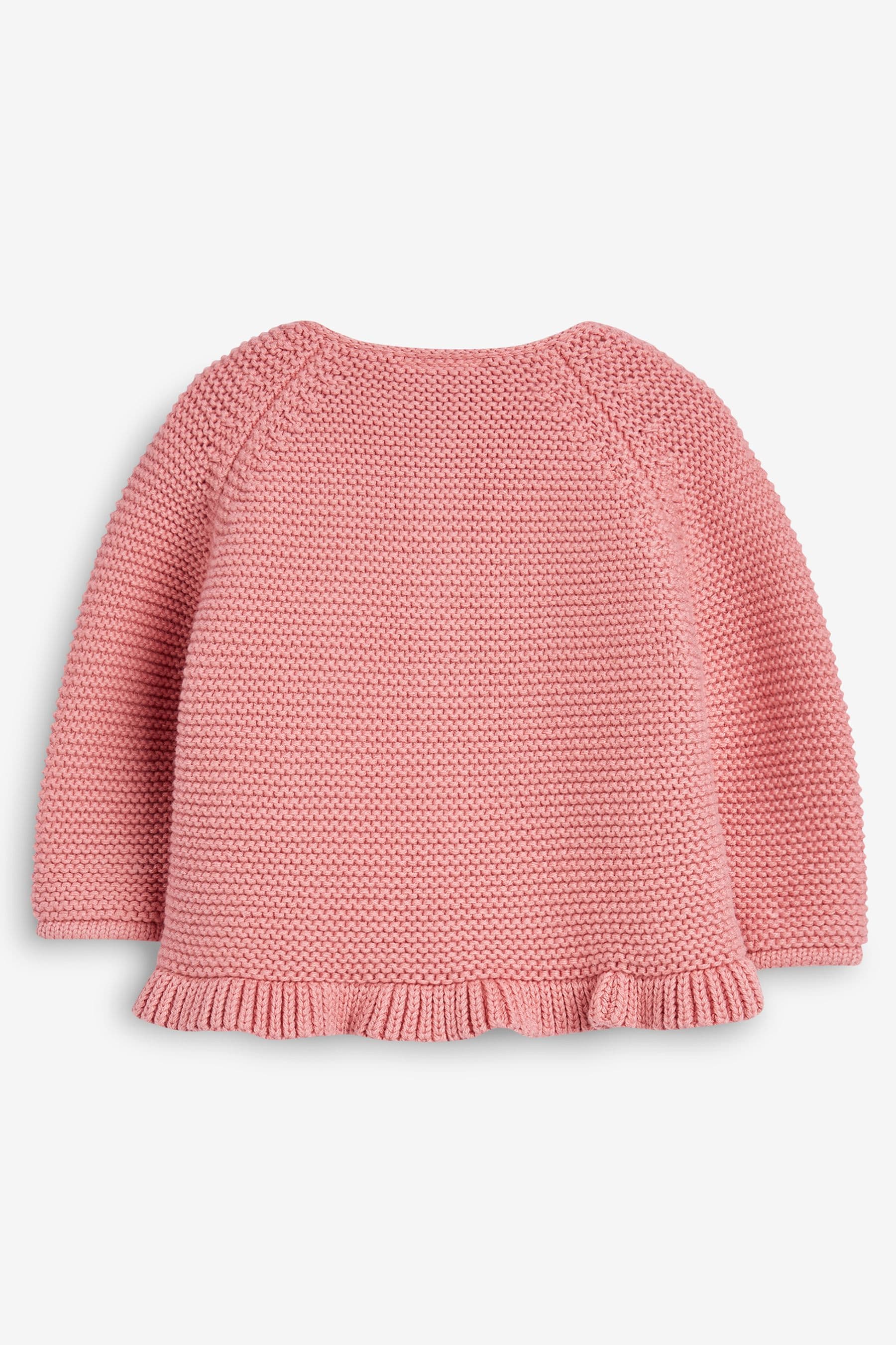 Pink Baby Frill Hem Cardigan (0mths-2yrs)