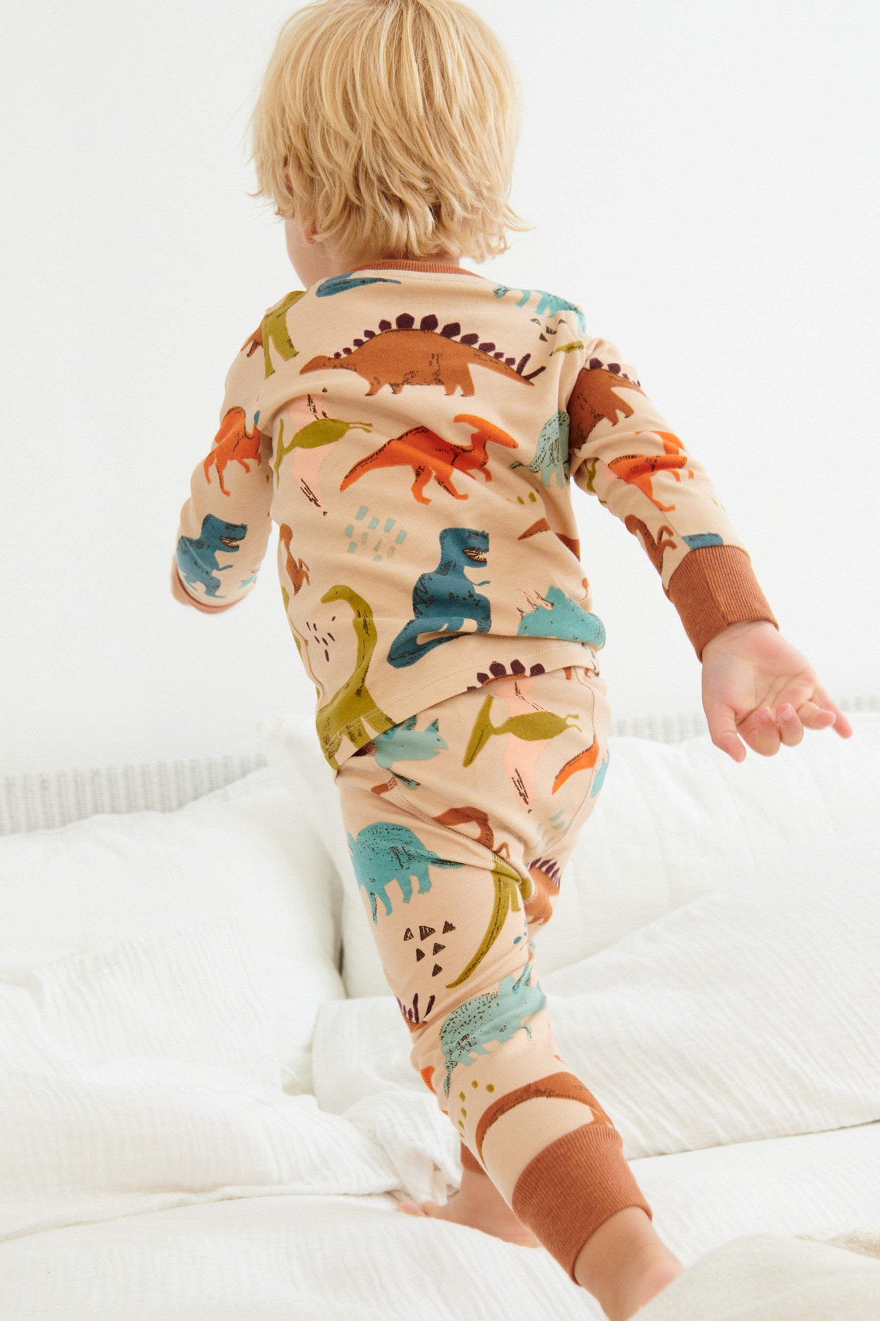 Teal/Blue Dino 3 Pack Snuggle Pyjamas (9mths-12yrs)