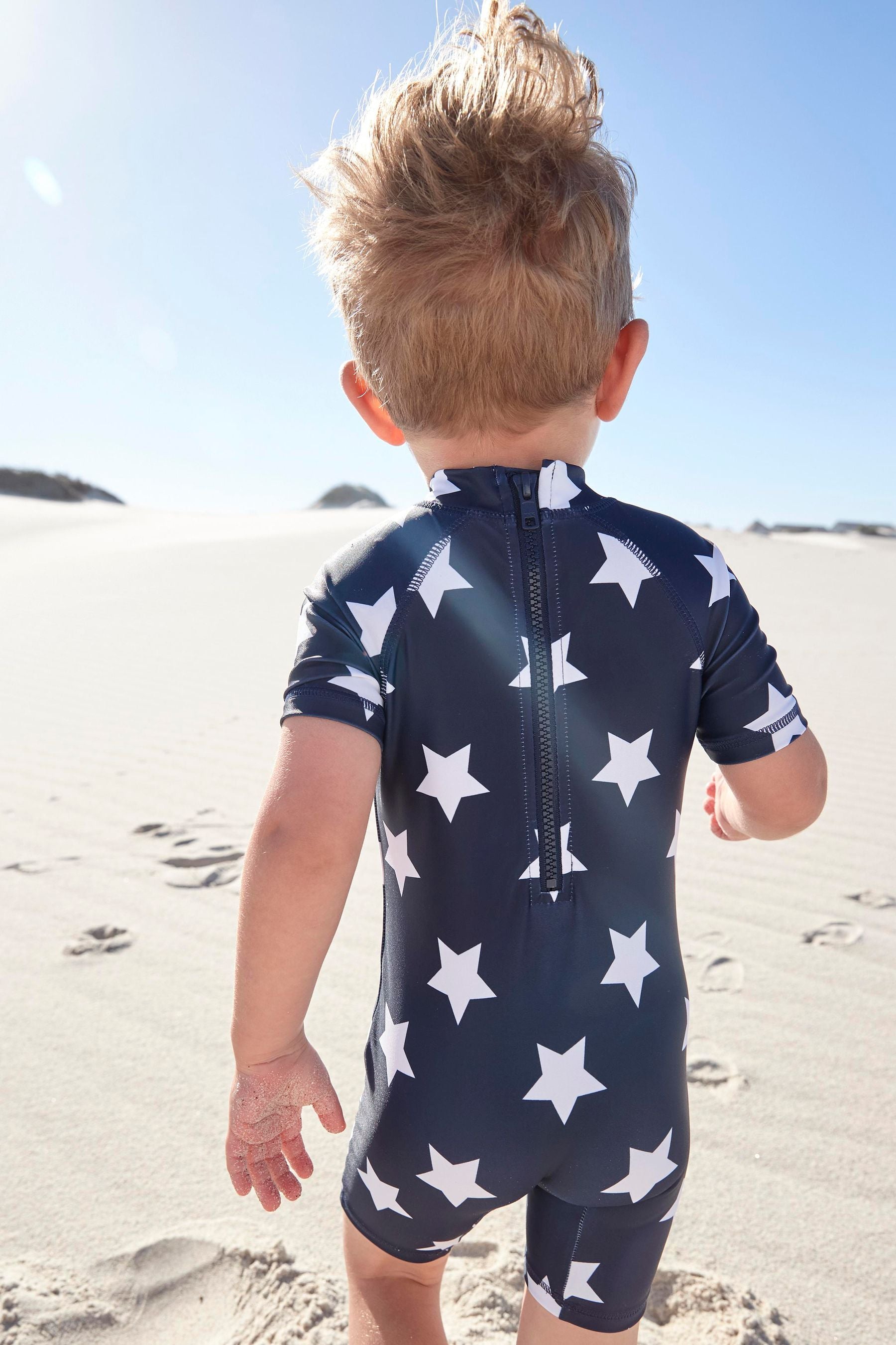 Navy Star Sunsafe All-In-One Swimsuit (3mths-7yrs)