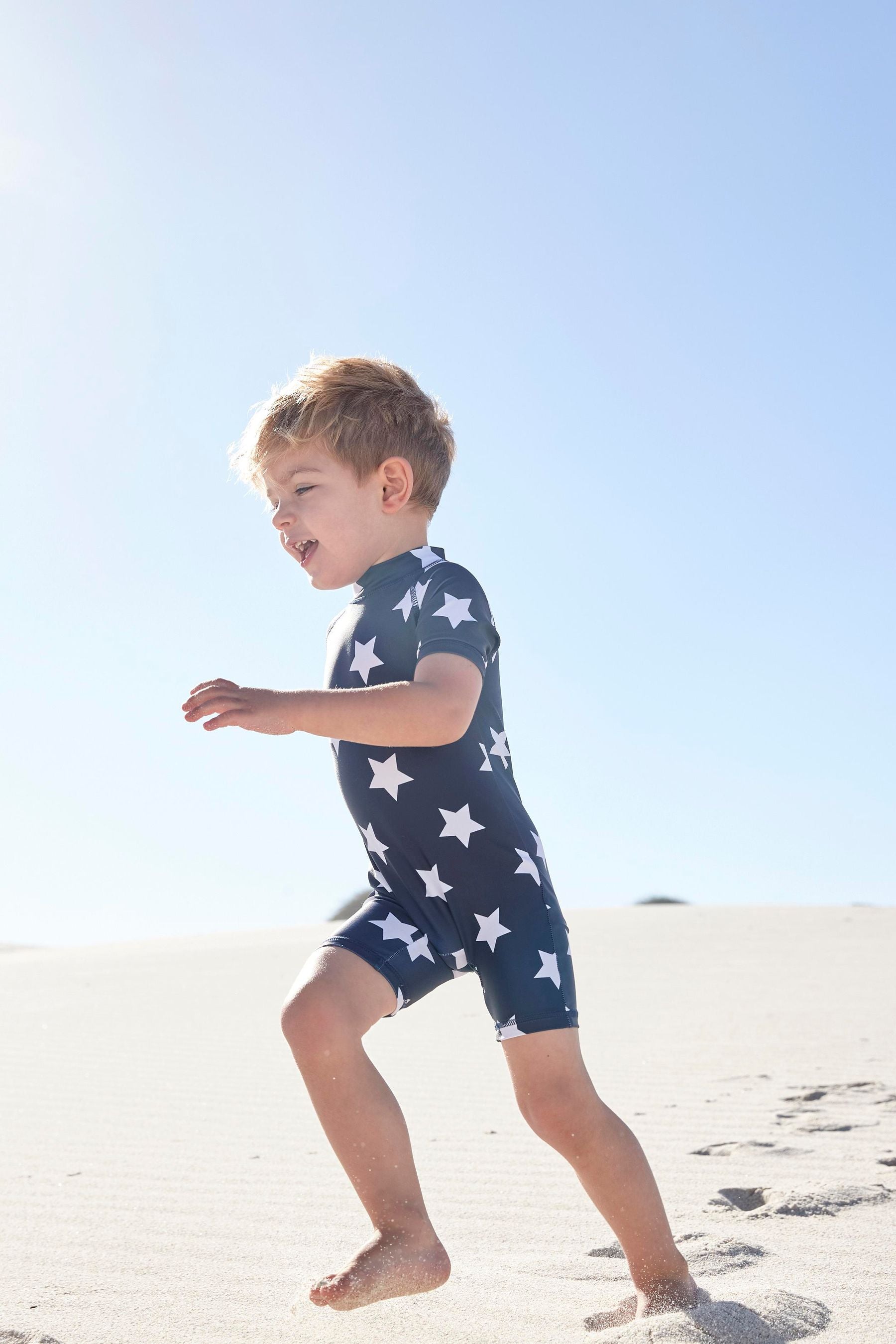 Navy Star Sunsafe All-In-One Swimsuit (3mths-7yrs)