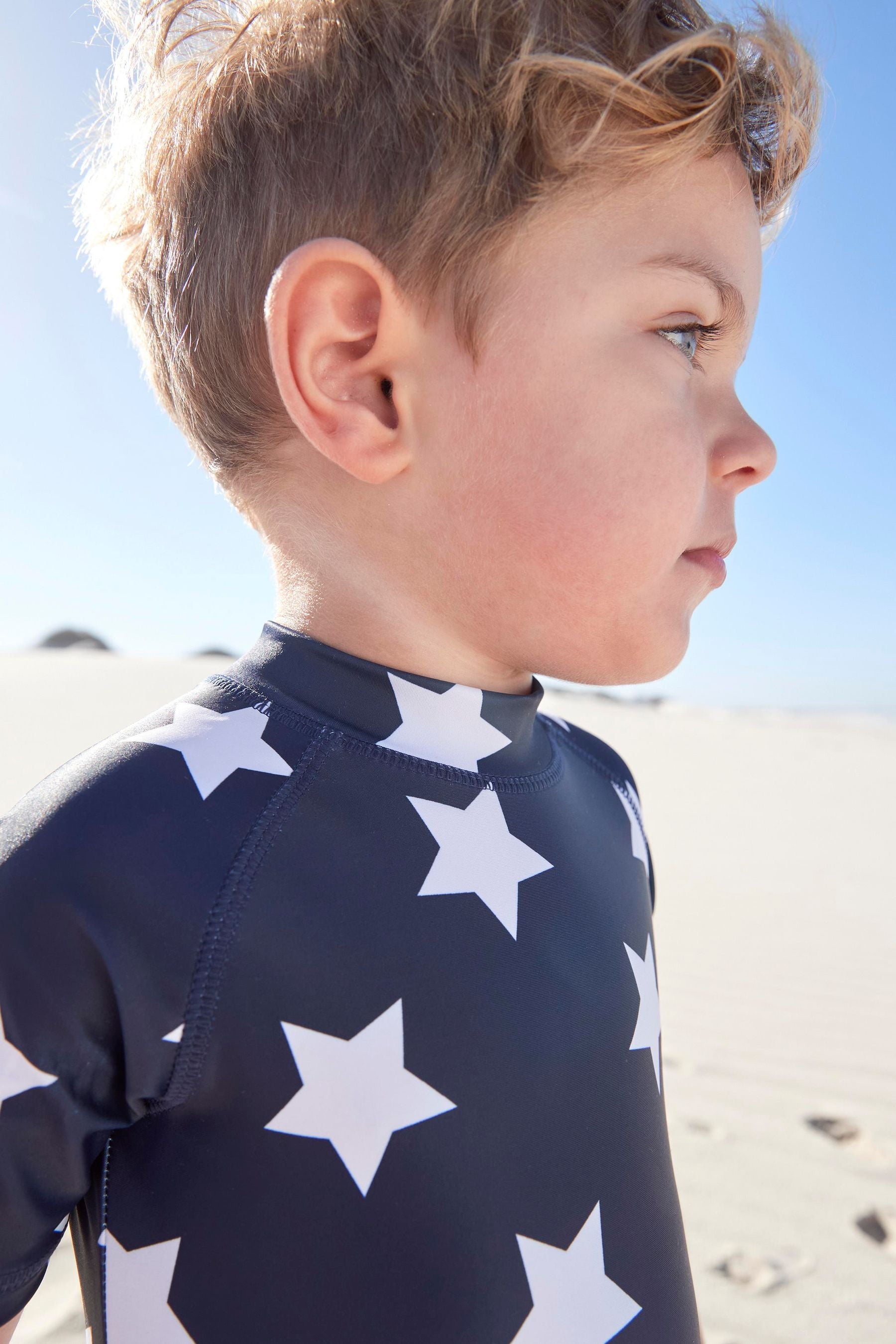 Navy Star Sunsafe All-In-One Swimsuit (3mths-7yrs)