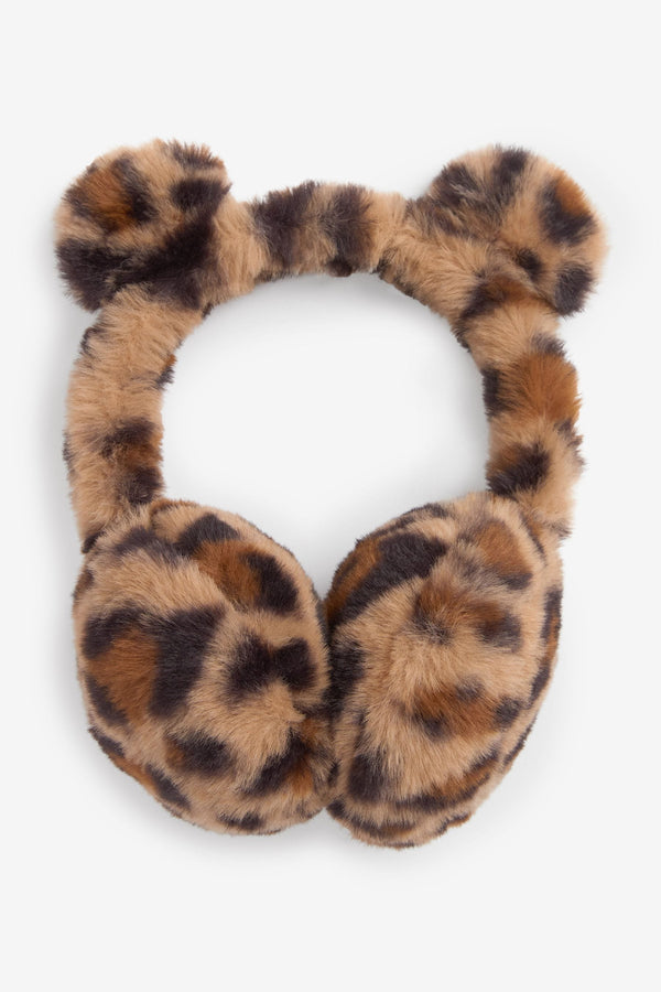 Animal Faux Fur Ear Muffs