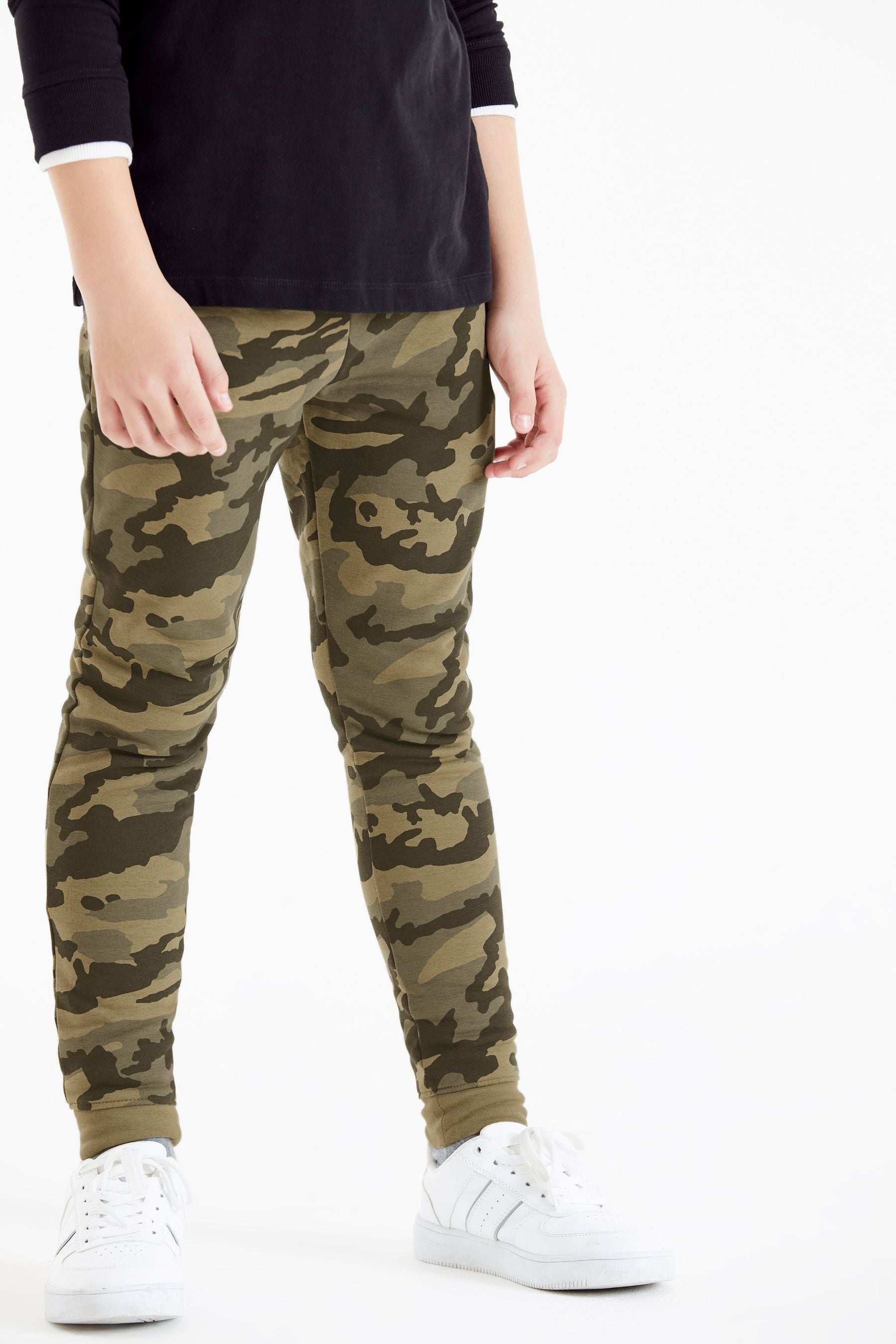 Green Camouflage Cuffed Joggers (3-16yrs)