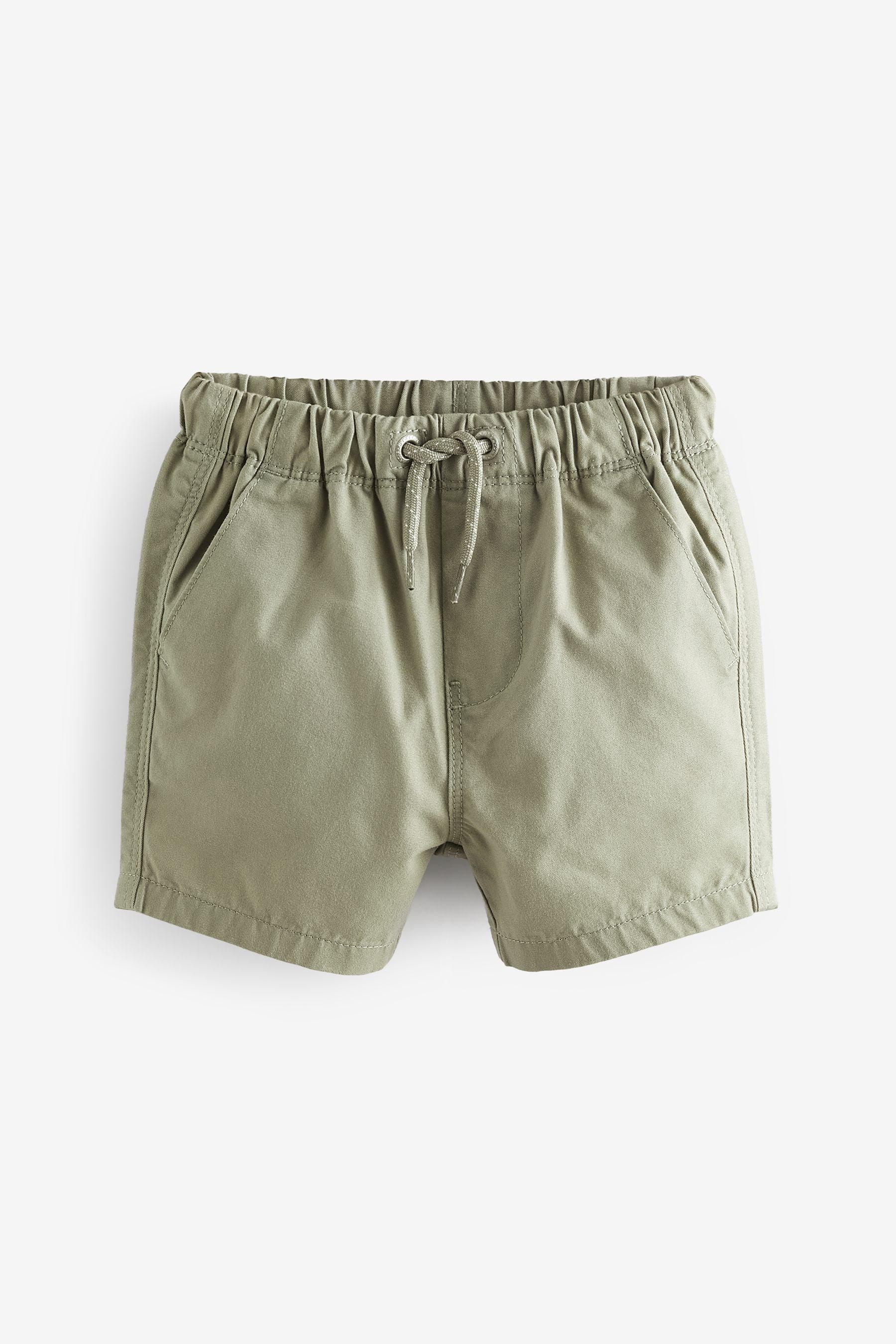 Sage/Chambray/White Pull On Shorts 3 Pack (3mths-7yrs)