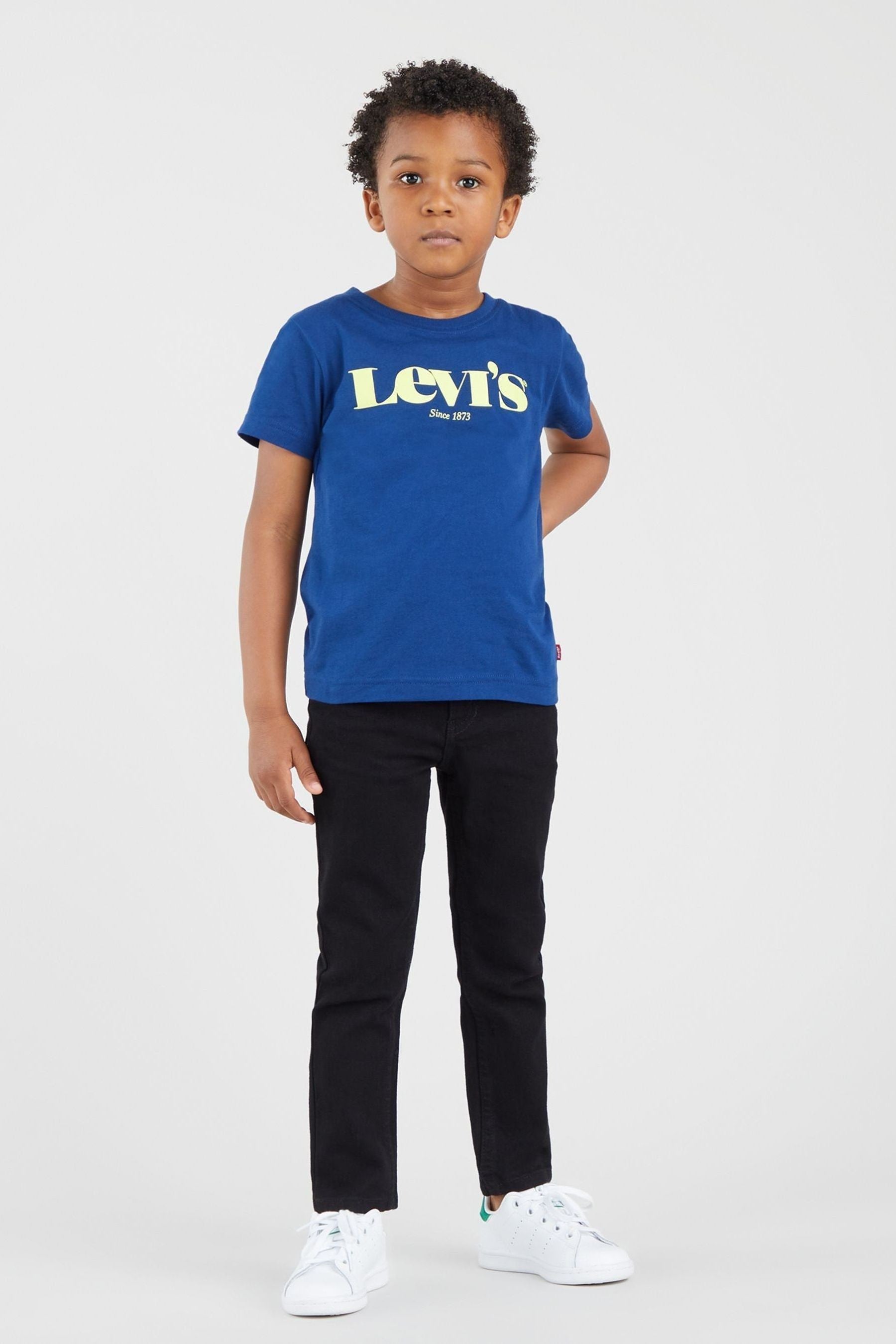 Black Stretch Levi's® Kids 510™ Skinny Fit Jeans