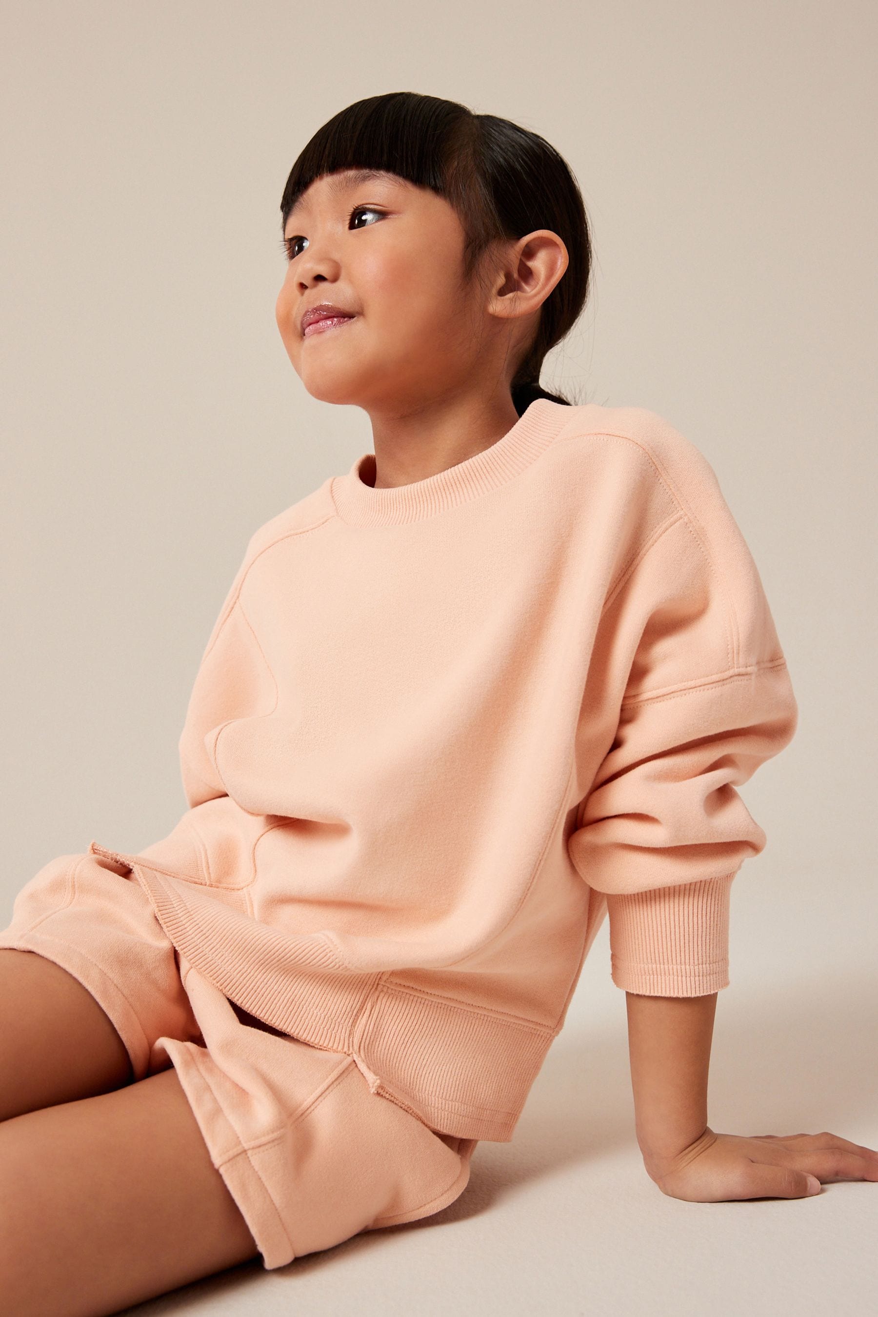 Orange Apricot Crew Sweatshirt Top (3-16yrs)