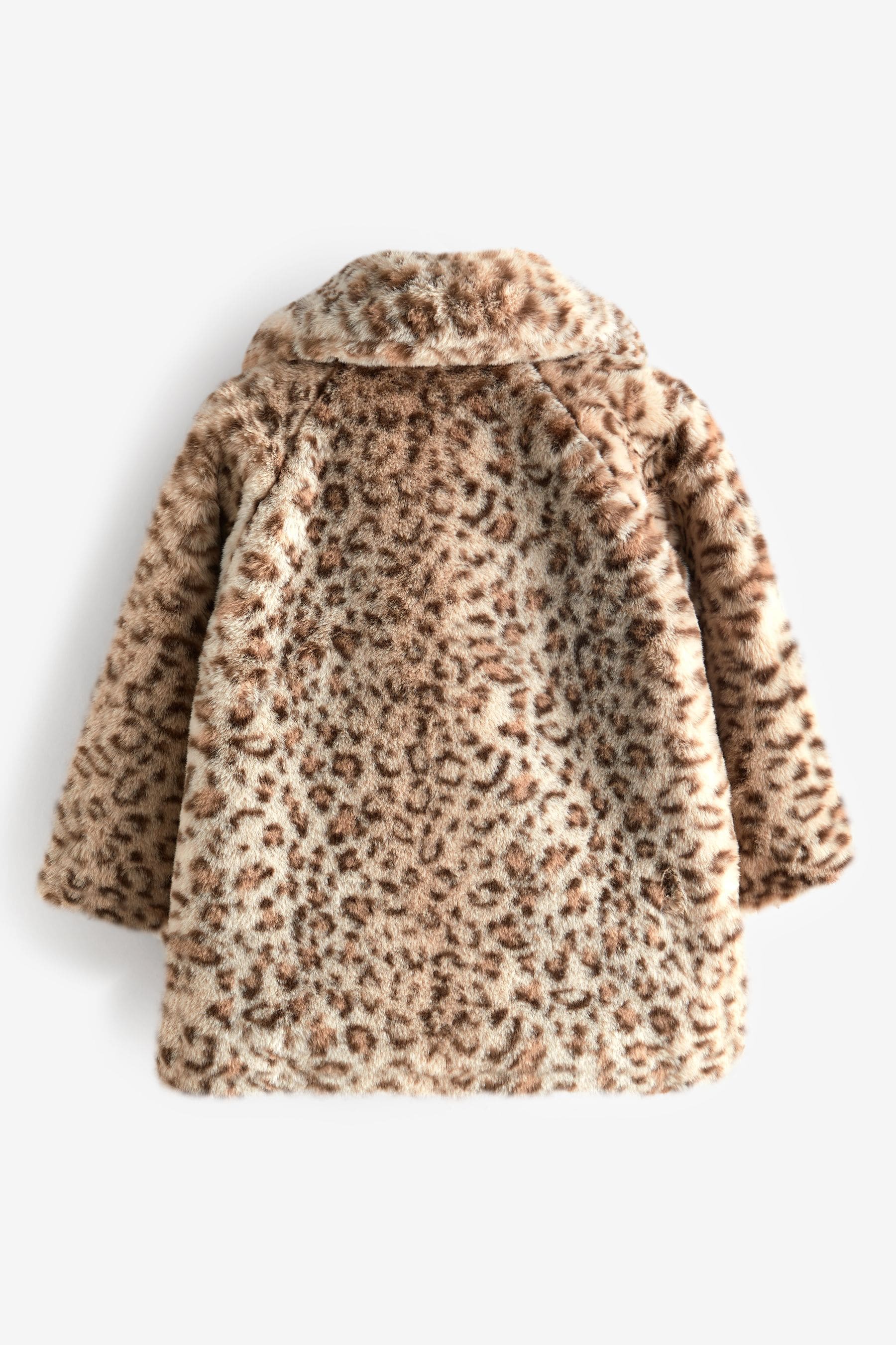 Animal Print Faux Fur Coat (3mths-7yrs)