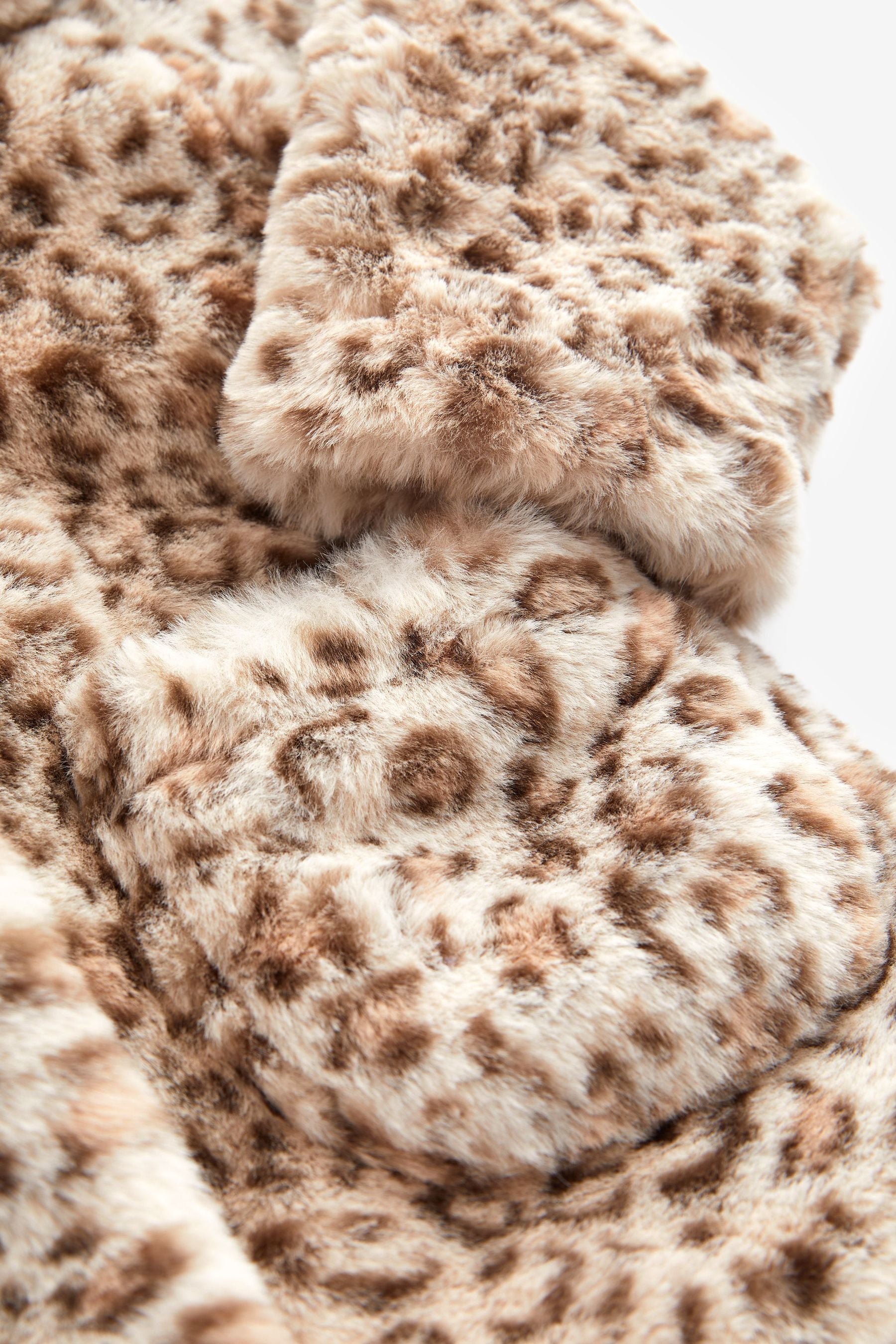 Animal Print Faux Fur Coat (3mths-7yrs)