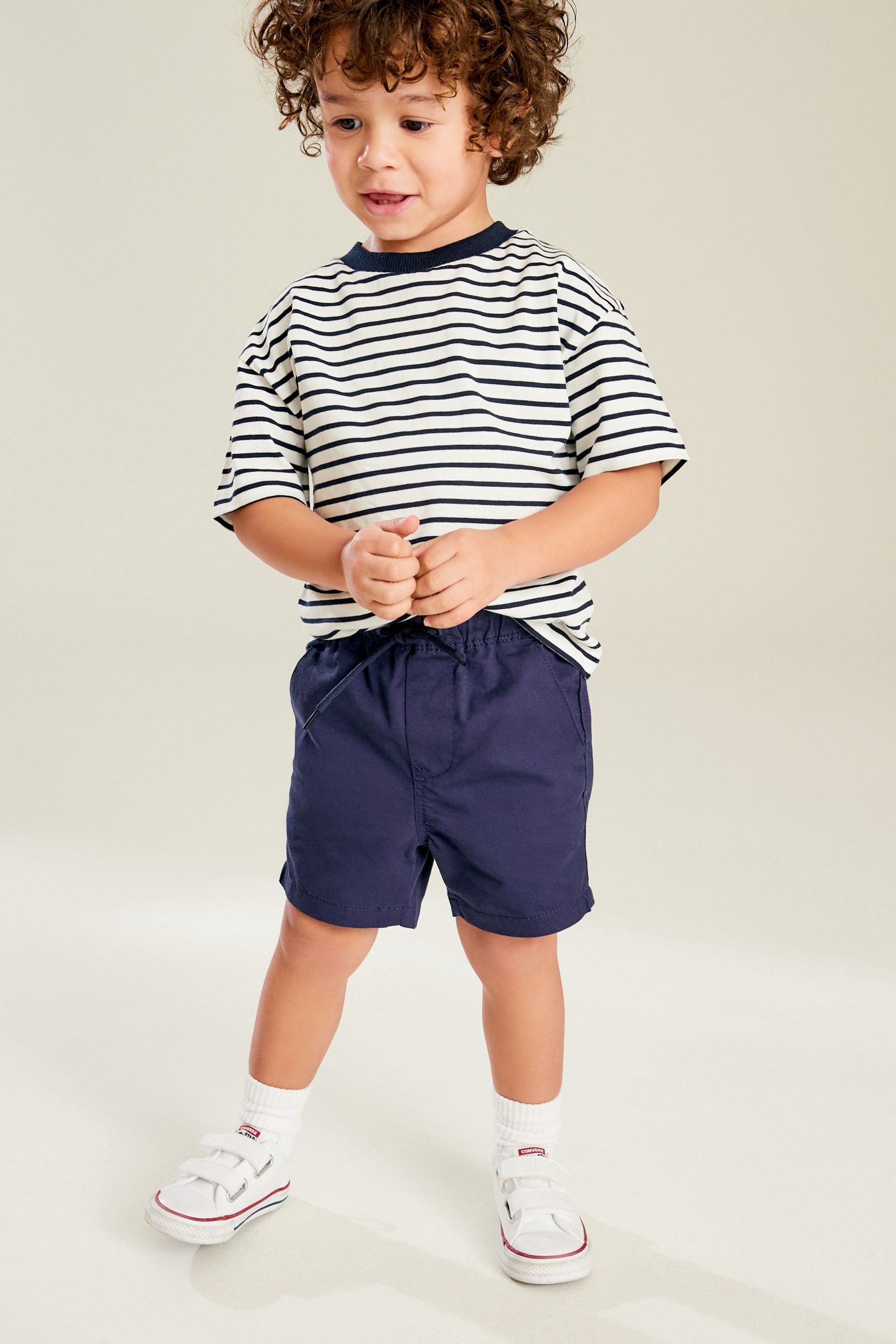 Navy Blue Pull-On Shorts (3mths-7yrs)