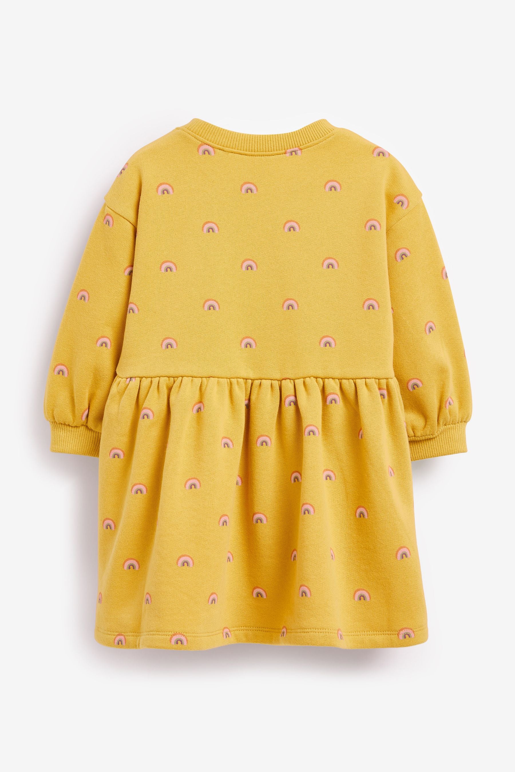 Ochre Rainbows Printed Sweat Dress (3mths-7yrs)