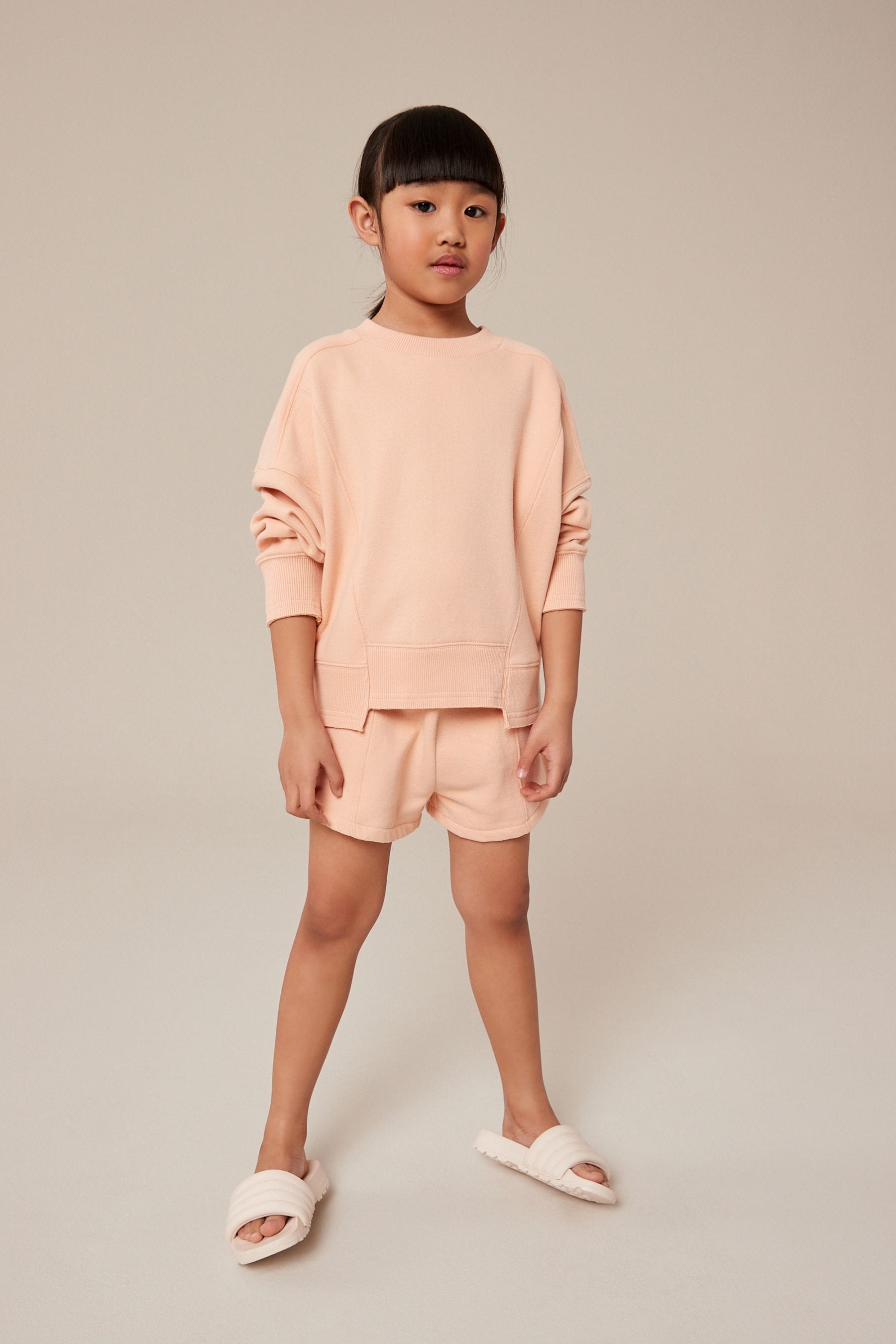 Orange Apricot Crew Sweatshirt Top (3-16yrs)