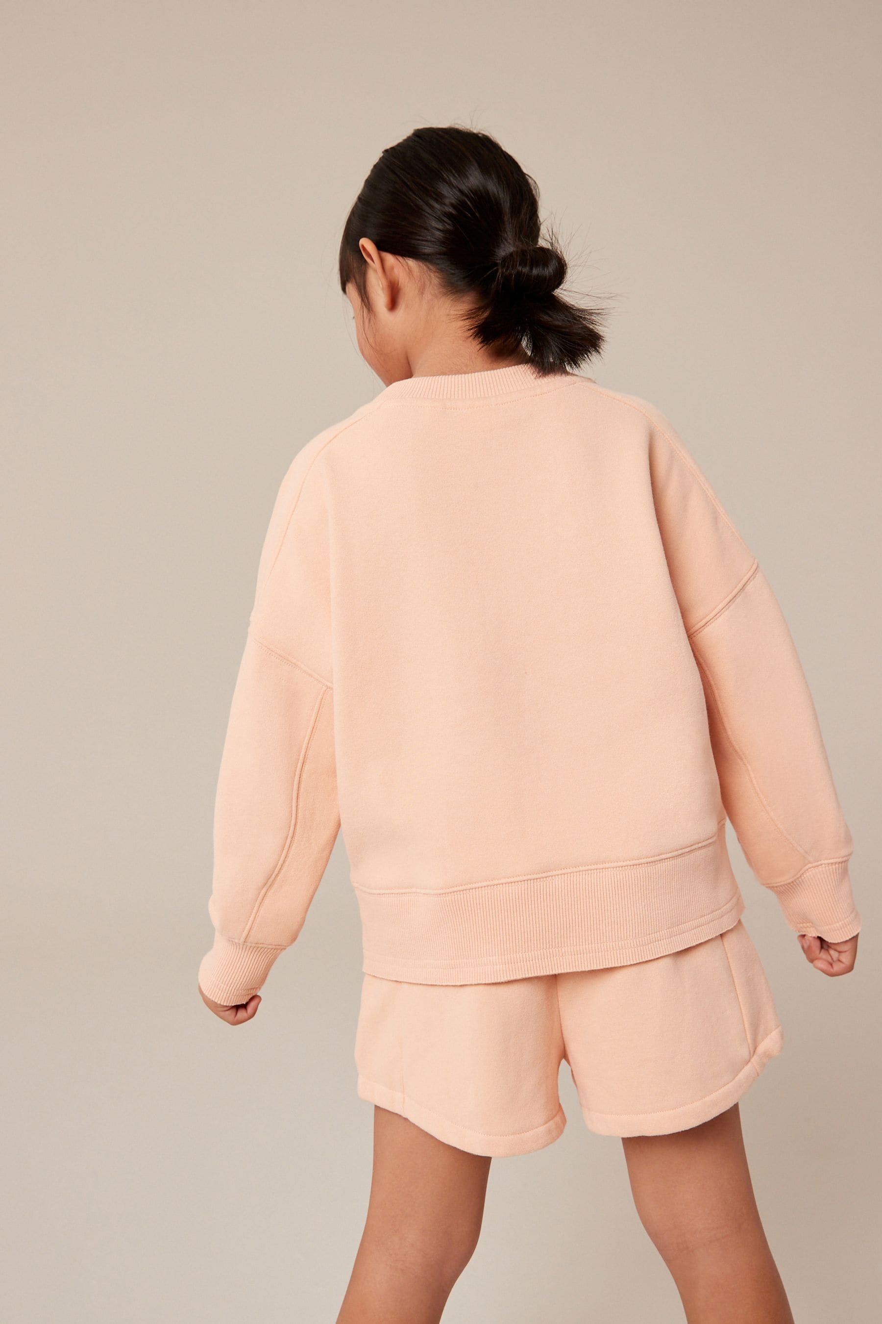 Orange Apricot Crew Sweatshirt Top (3-16yrs)