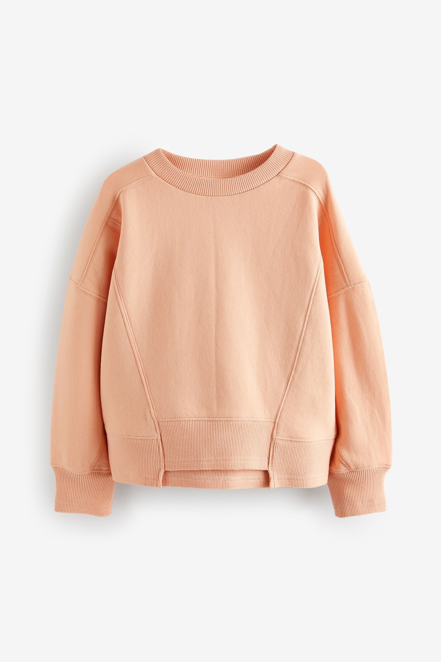 Orange Apricot Crew Sweatshirt Top (3-16yrs)