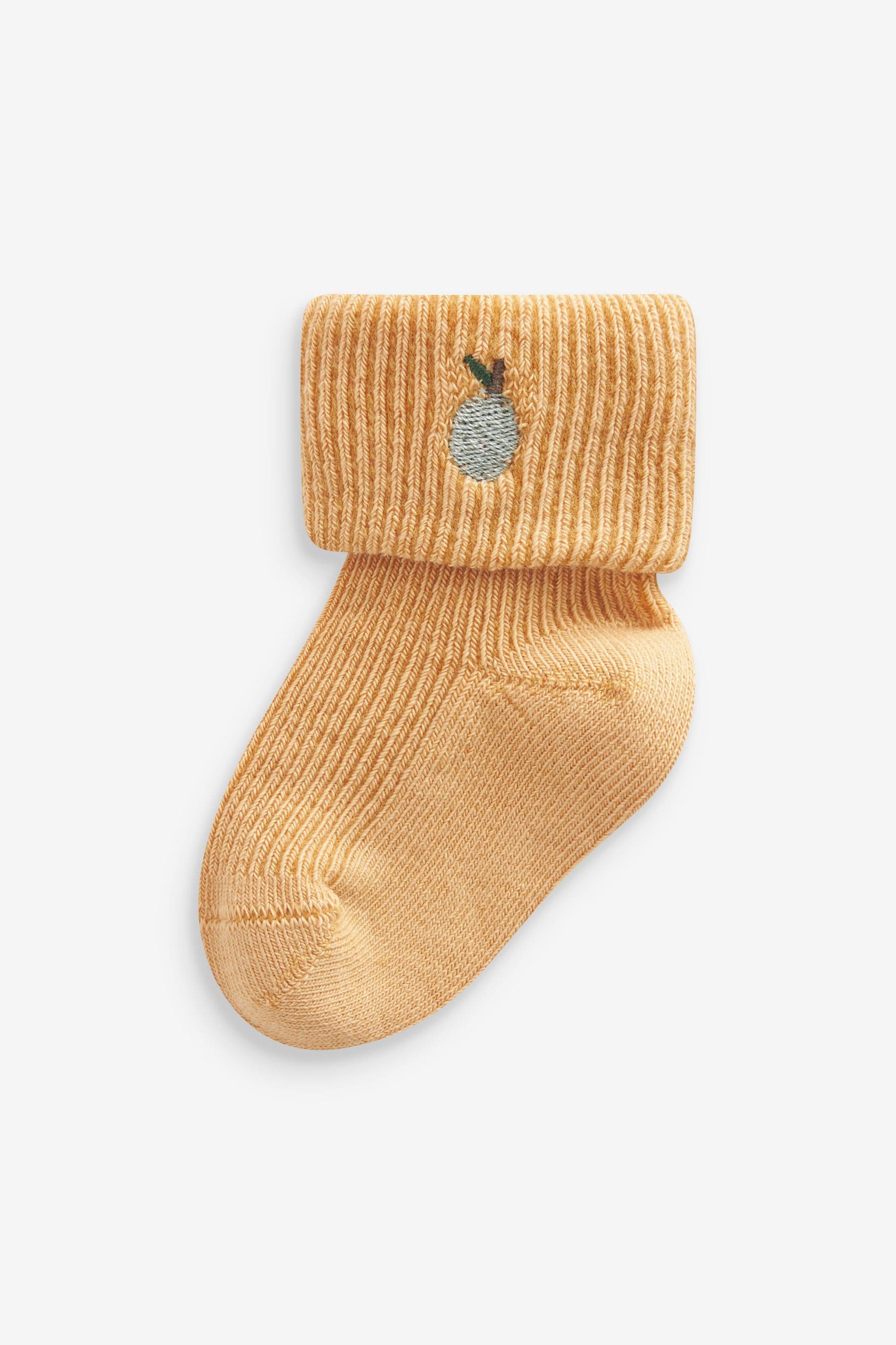 Brown Baby Roll Top Socks (0mths-2yrs)