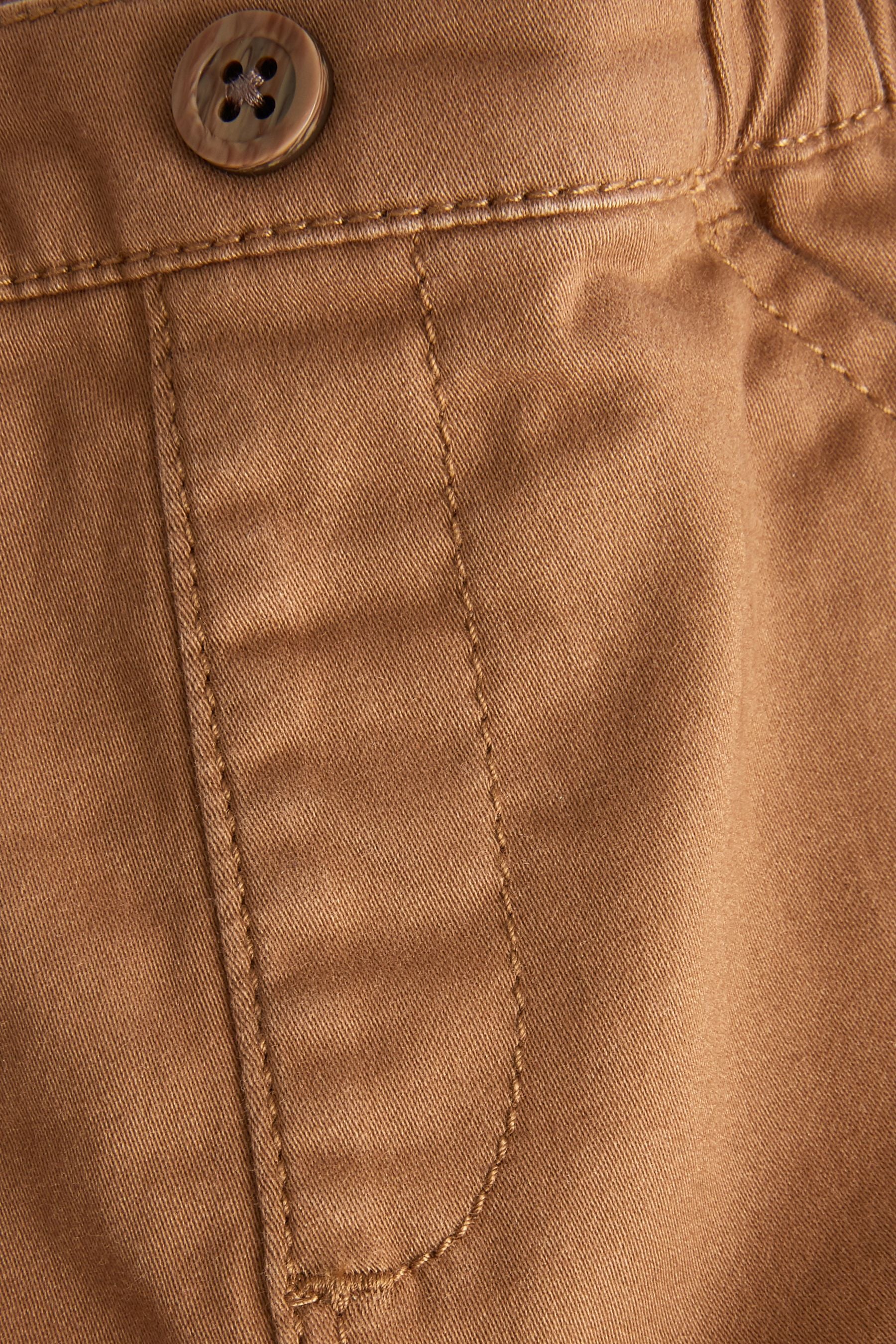 Tan Brown Woven Baby Chinos