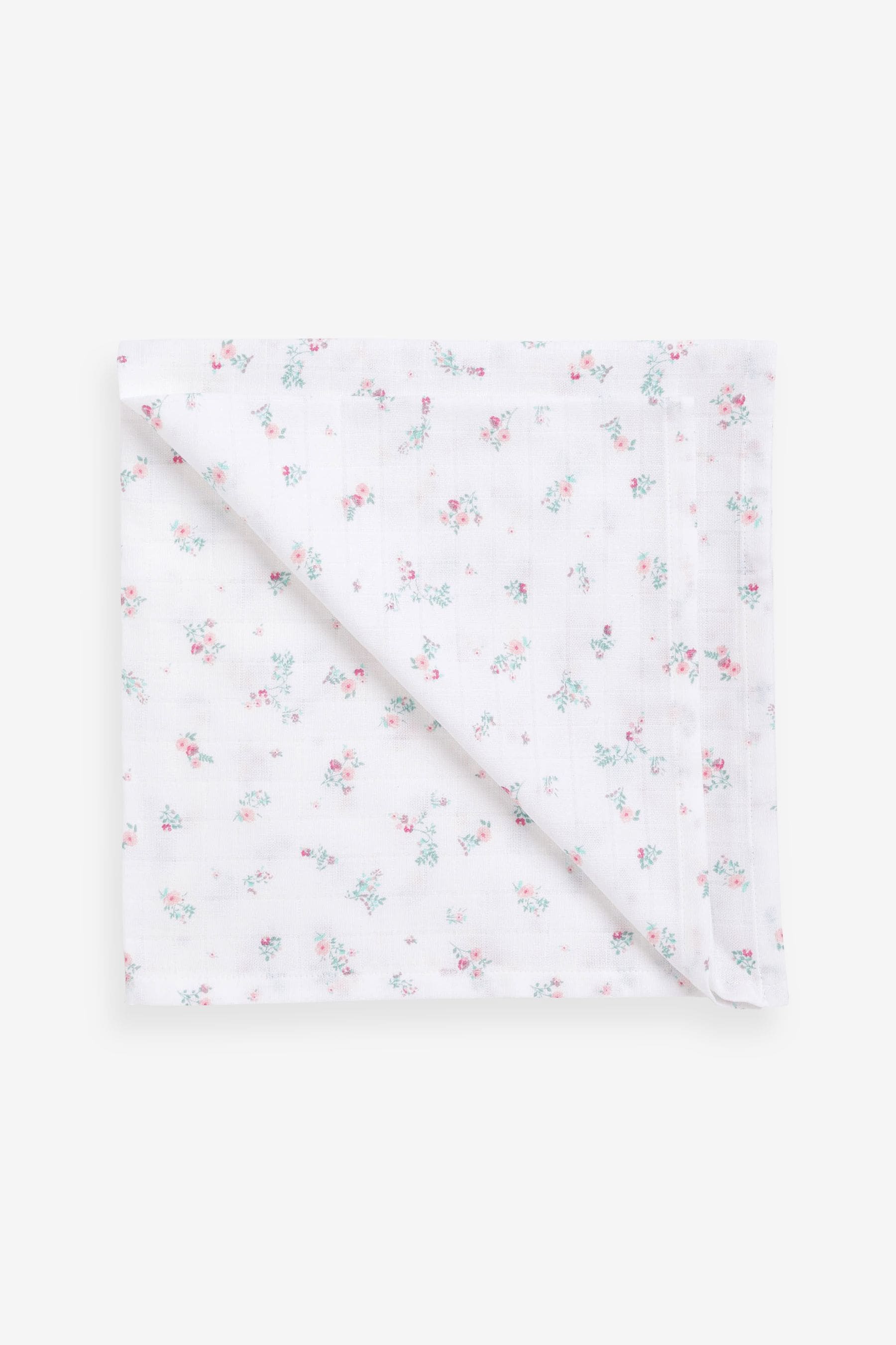 Pink Rabbit Baby Muslin Cloths 4 Packs