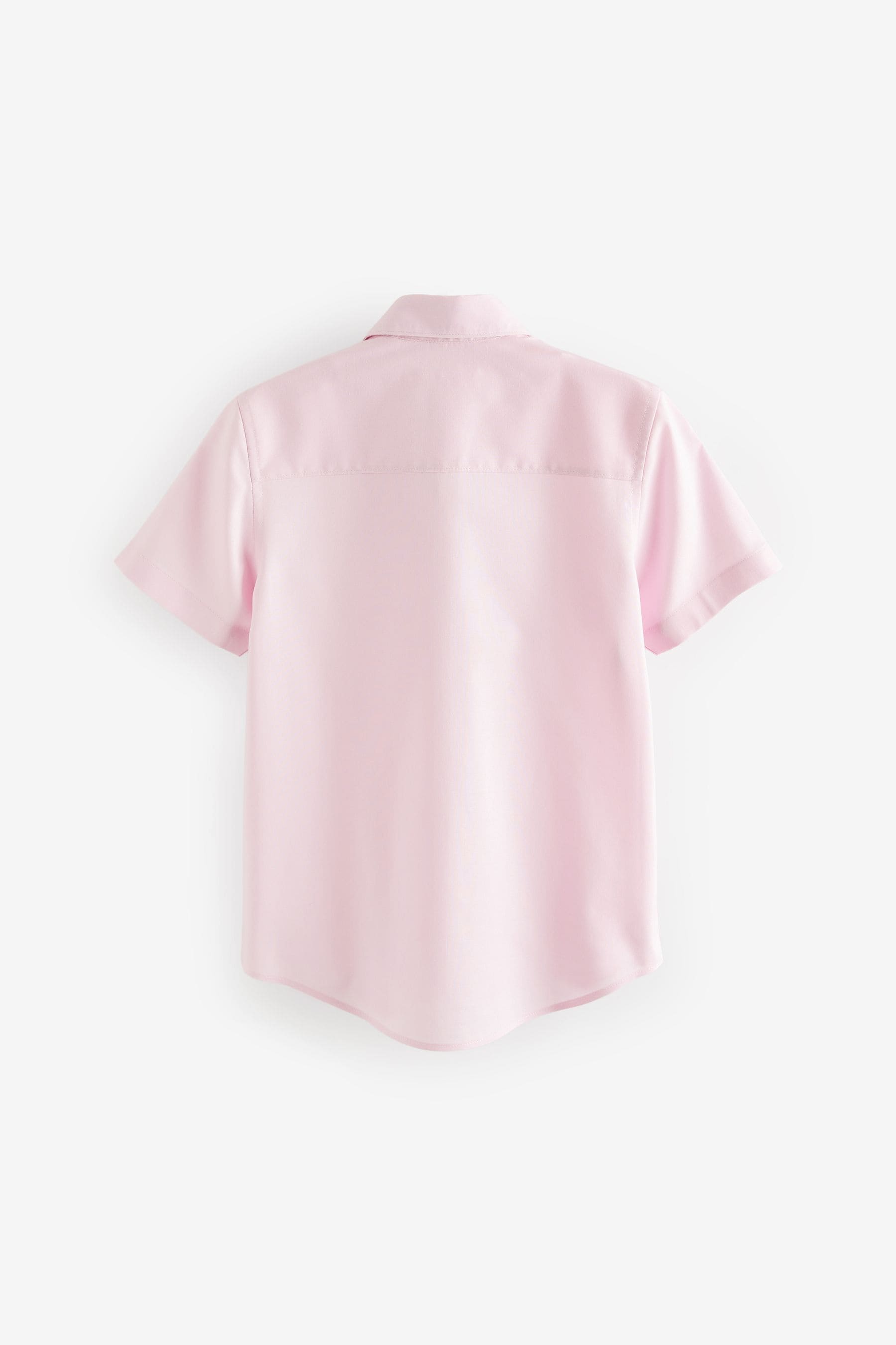 Pink Short Sleeve Cotton Rich Oxford Shirt (3-16yrs)