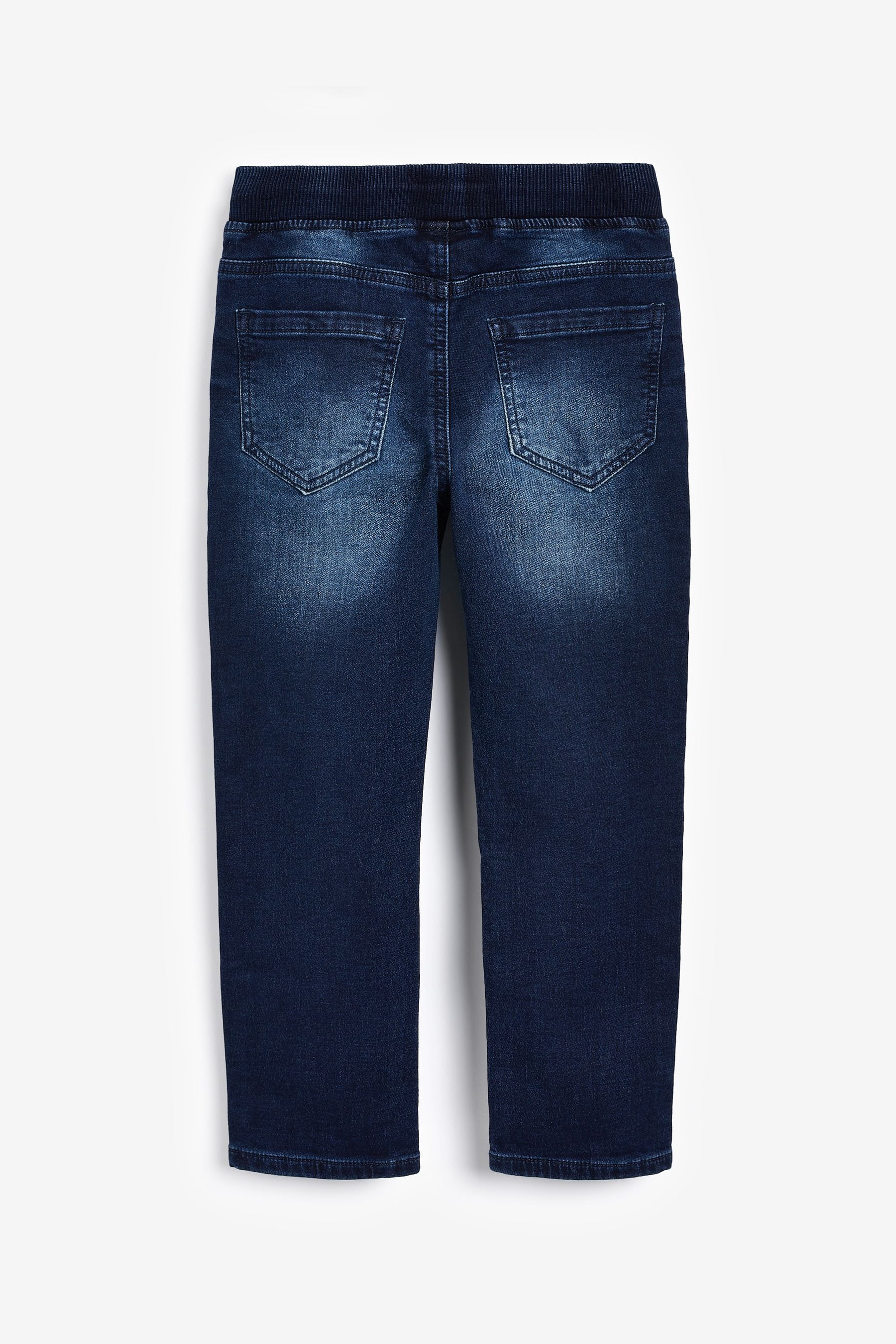 Rib Waist Indigo Jersey Jeans (3-16yrs)