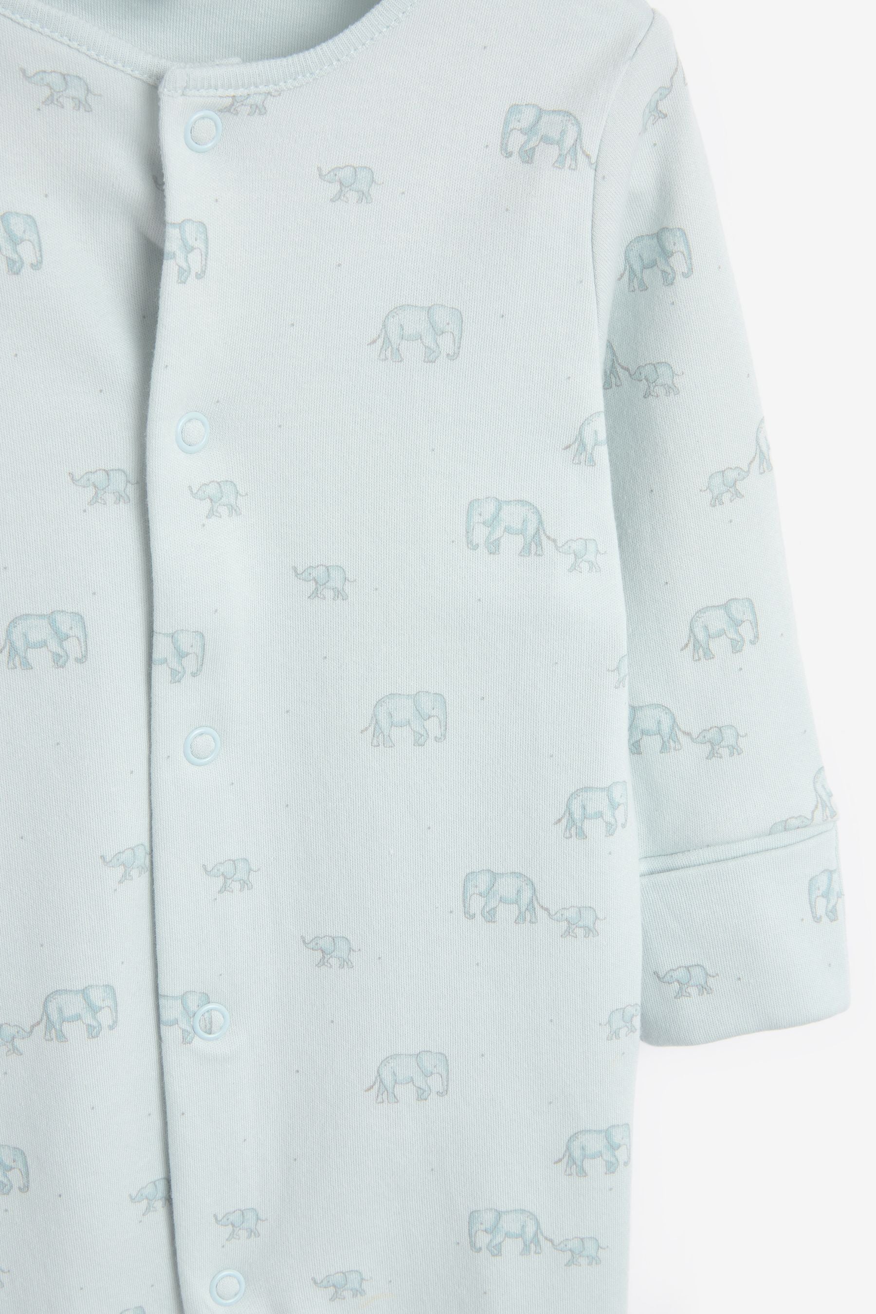 Blue Elephant Baby 7 Pack Printed Sleepsuits (0-2yrs)