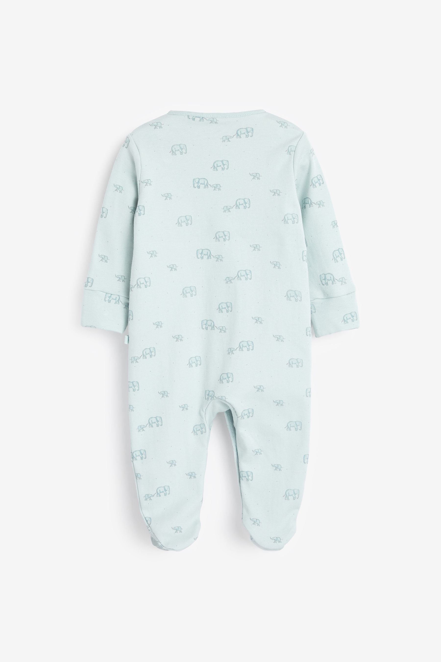 Blue Elephant Baby 7 Pack Printed Sleepsuits (0-2yrs)