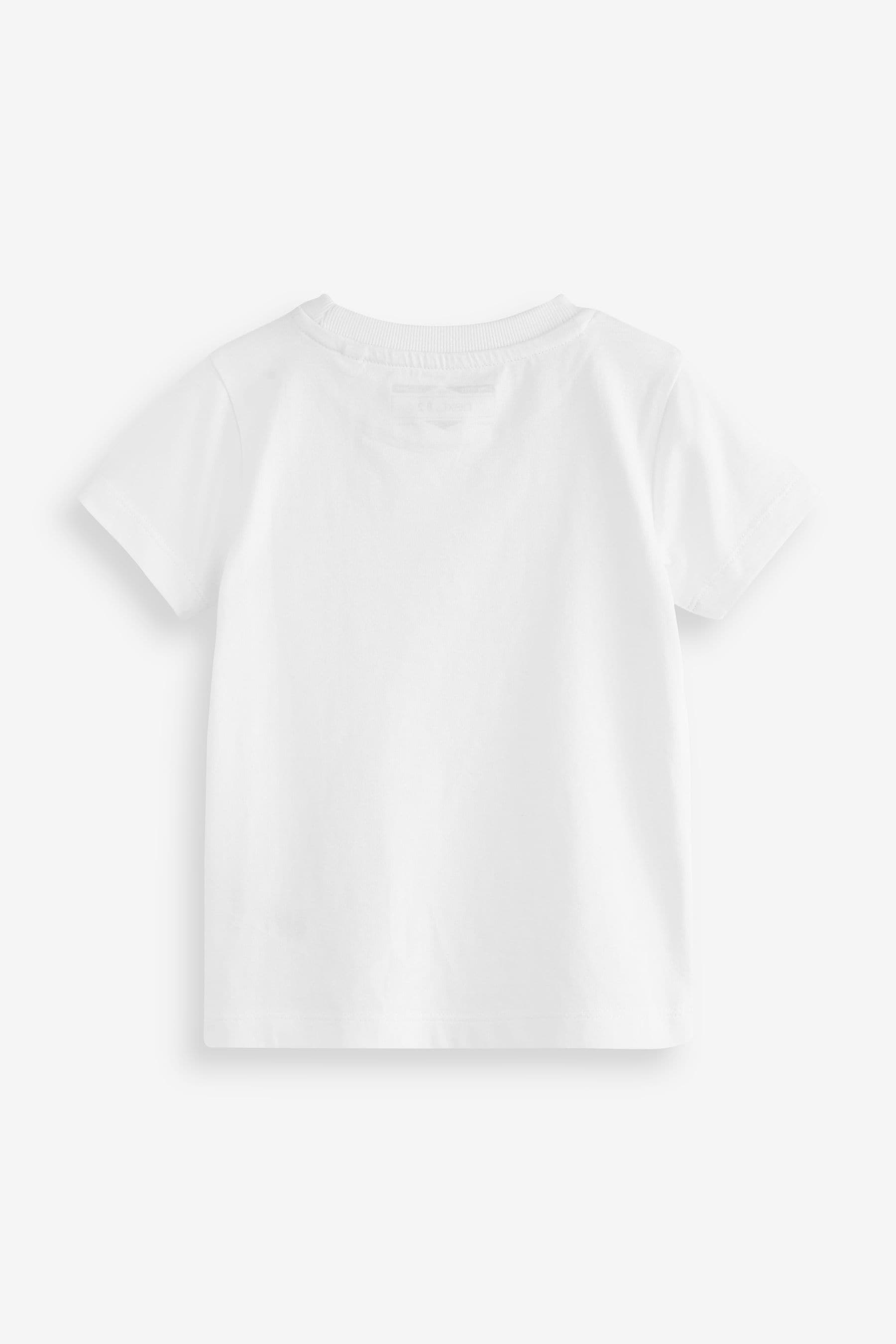 White Short Sleeve T-Shirts (3mths-7yrs)